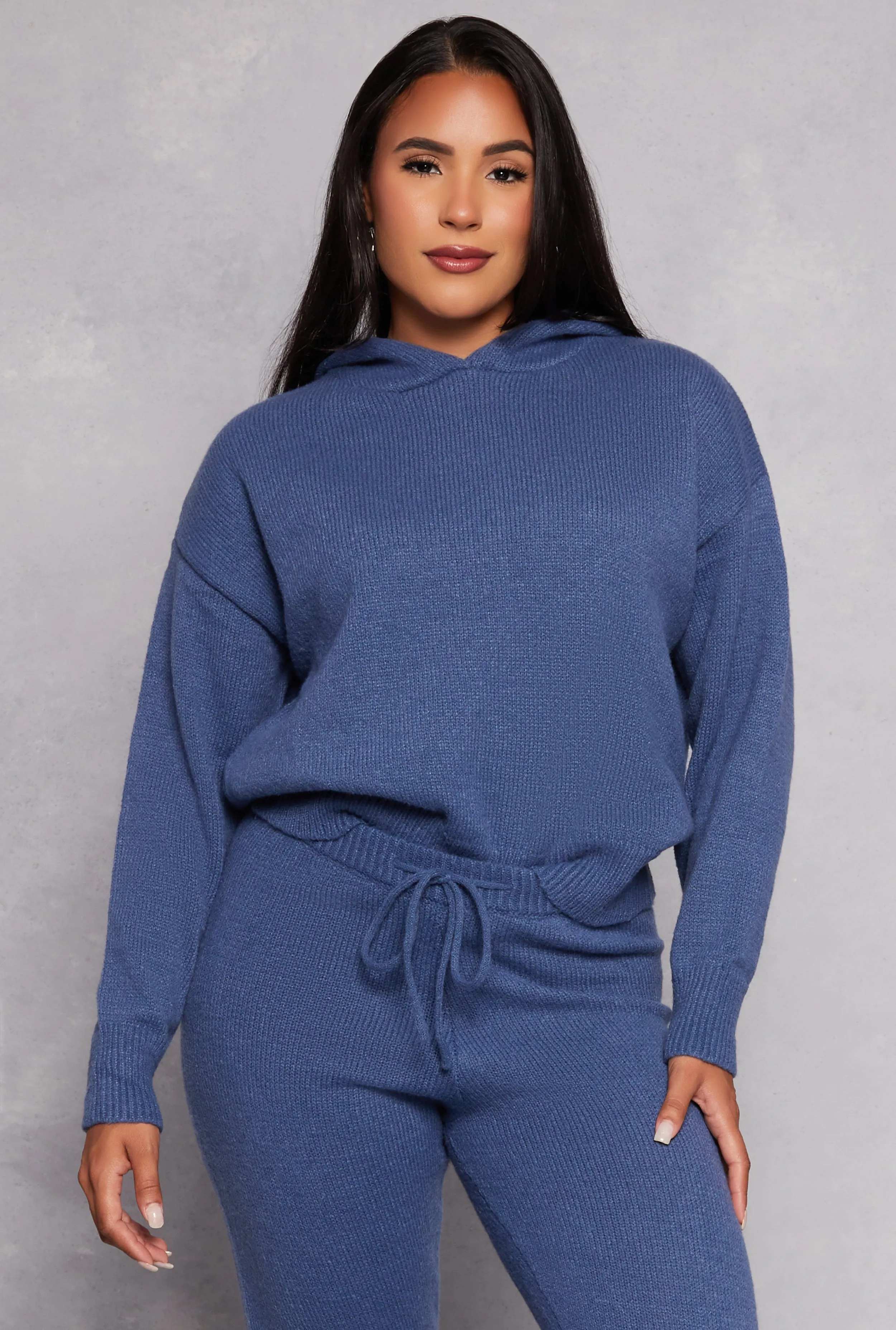 Brushed Knit Pullover Hoodie sold by Rainbow