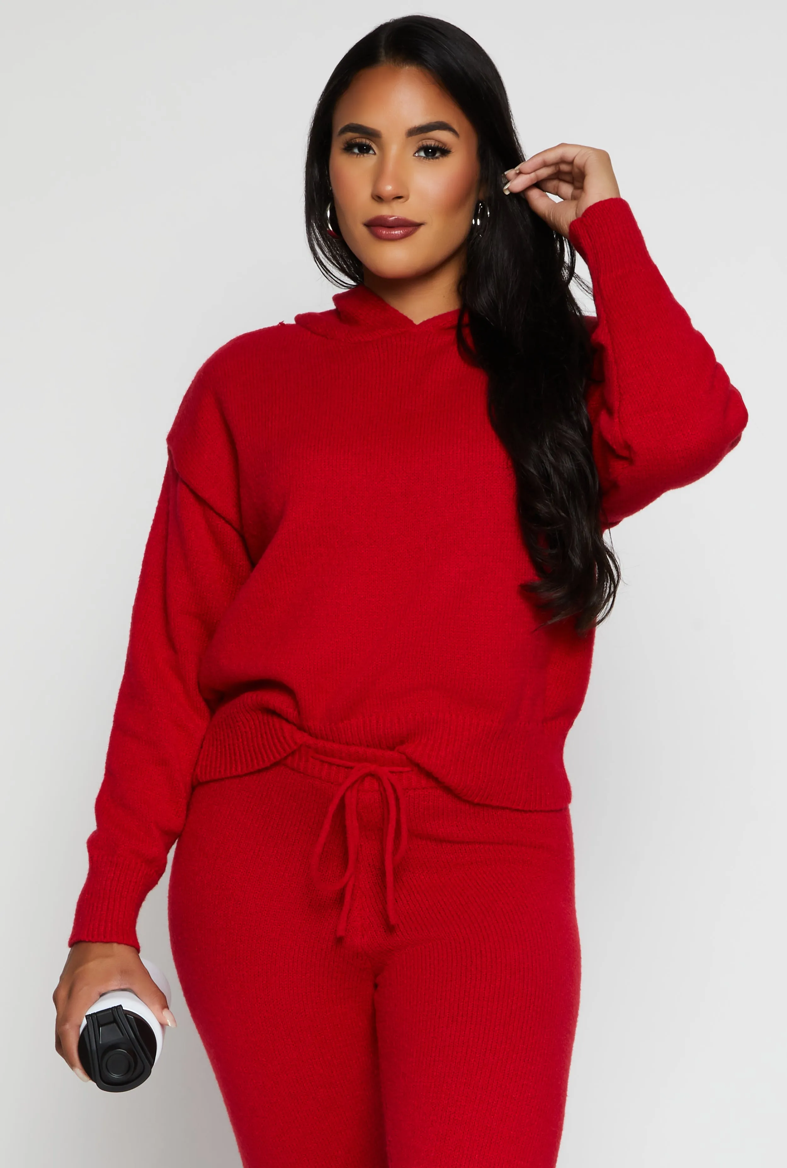 Brushed Knit Pullover Hoodie sold by Rainbow