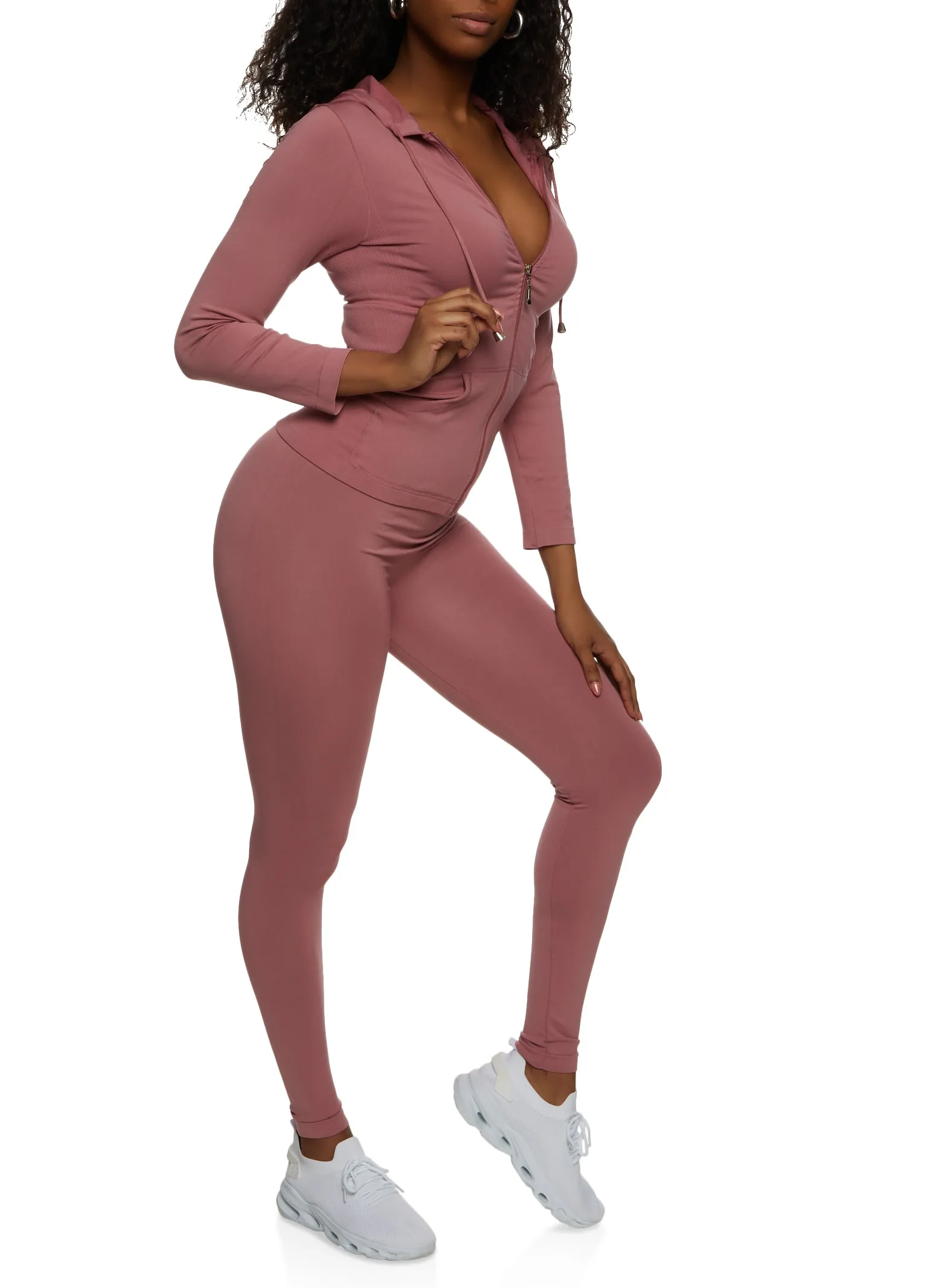 Full Zip Hooded Active Top sold by Rainbow product image thumbnail 2