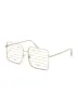 Cut Out Star Rhinestone Lens Squared Glasses sold by Rainbow
