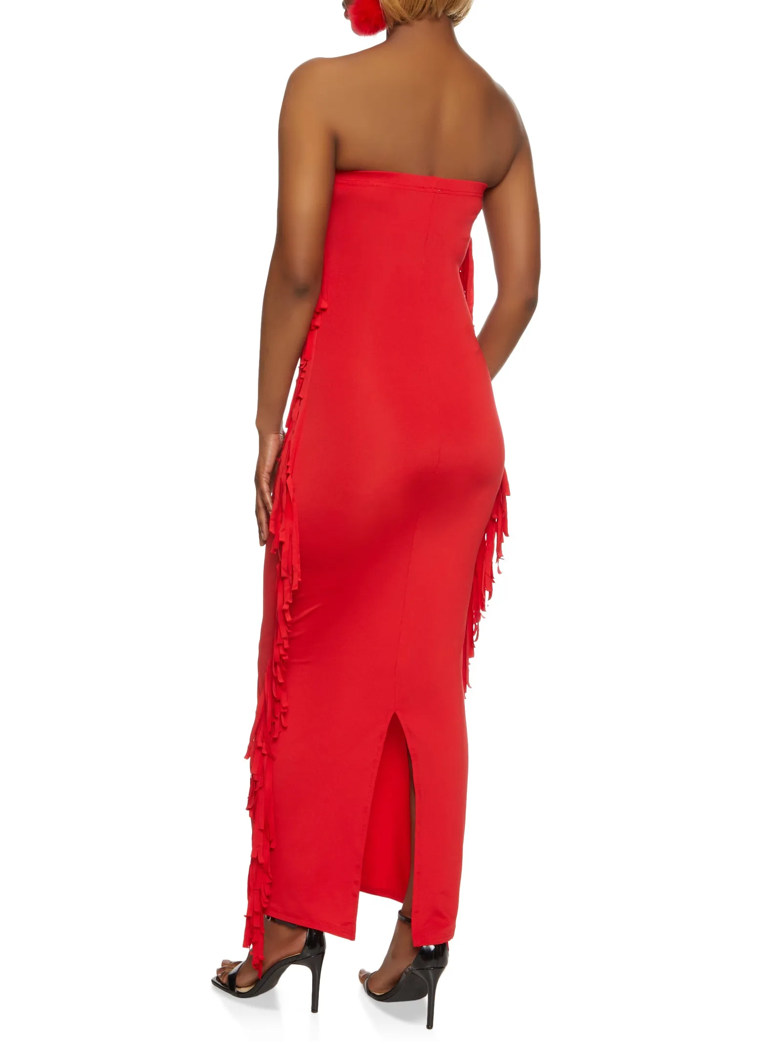 Daisy Fringe Side Maxi Tube Dress sold by Rainbow product image thumbnail 3