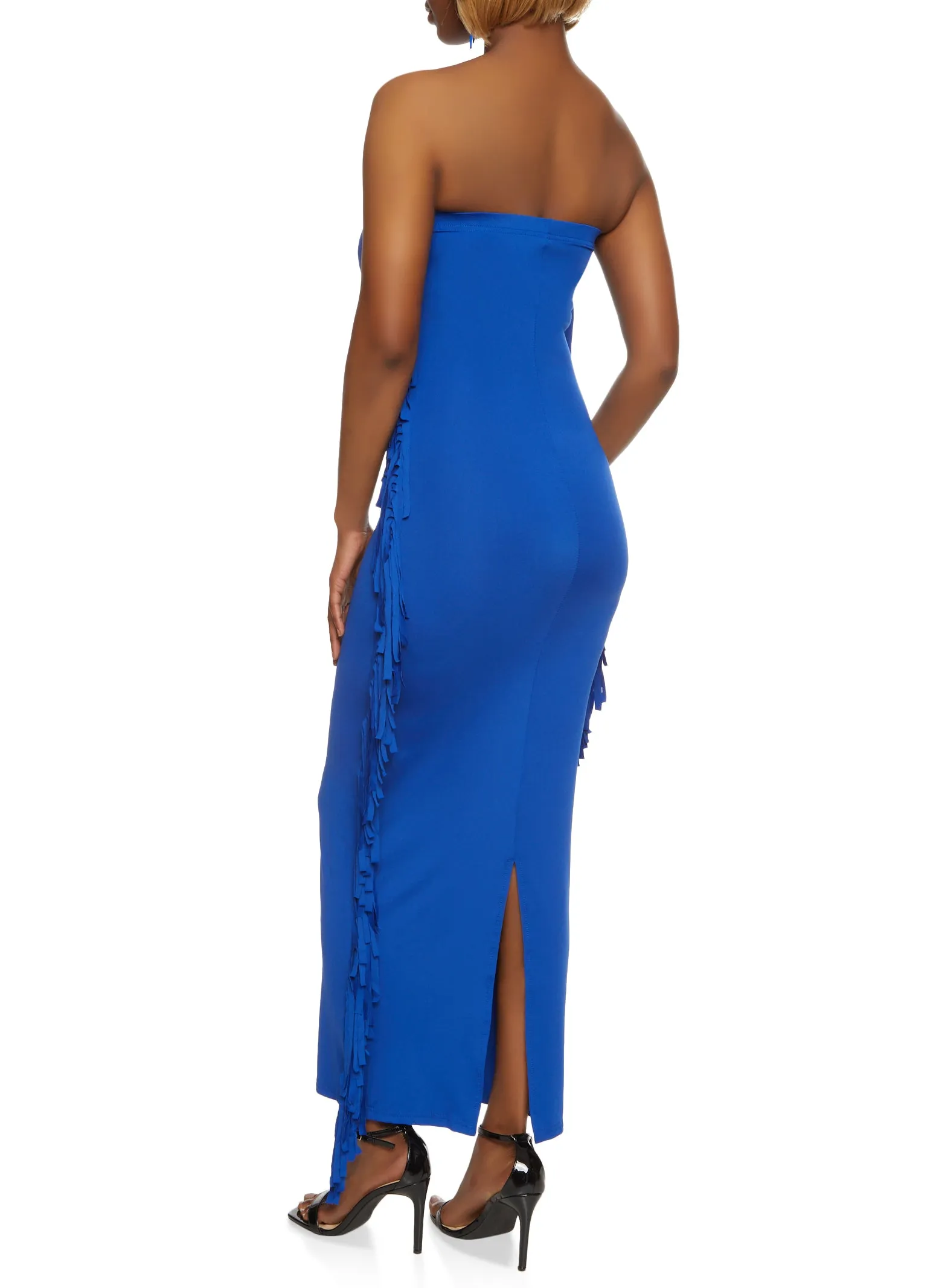 Daisy Fringe Side Maxi Tube Dress sold by Rainbow product image thumbnail 3