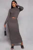 Almost Famous Textured Knit Maxi Pencil Skirt sold by Rainbow