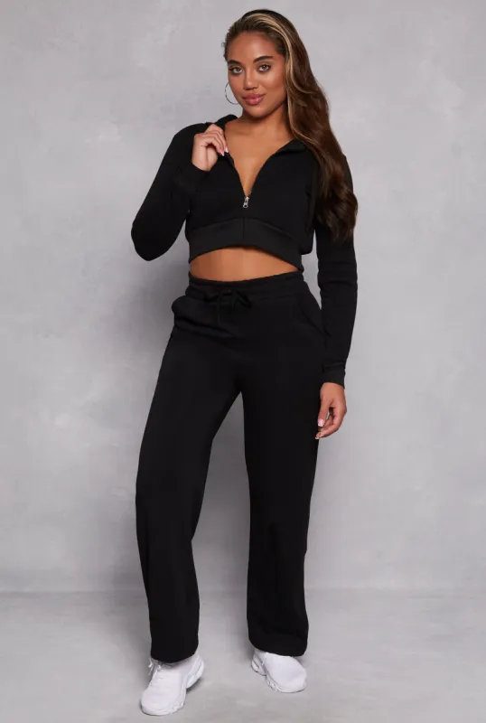 Fleece Wide Leg Sweatpants sold by Rainbow
