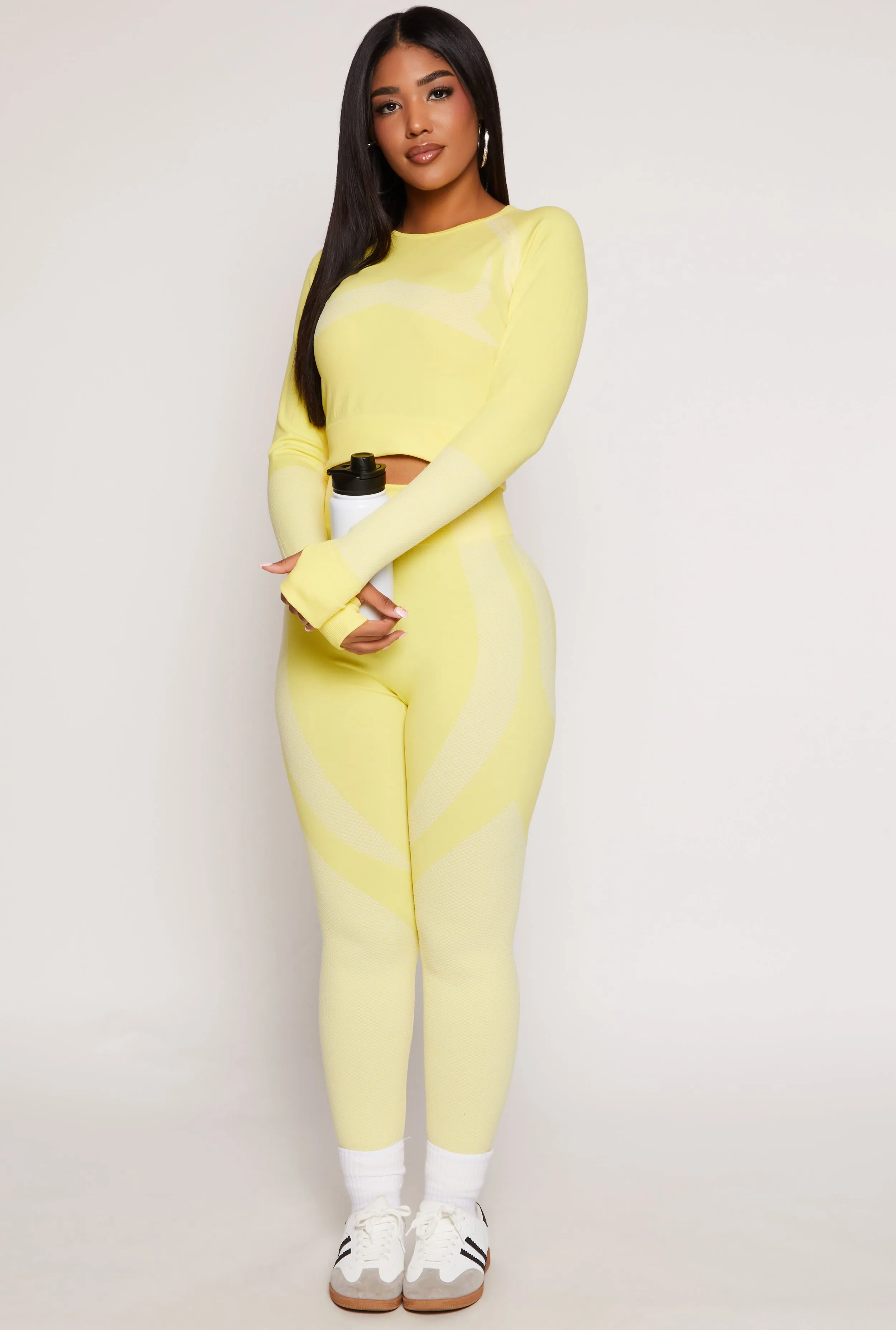 Seamless Color Block Long Sleeve Top sold by Rainbow product image thumbnail 2