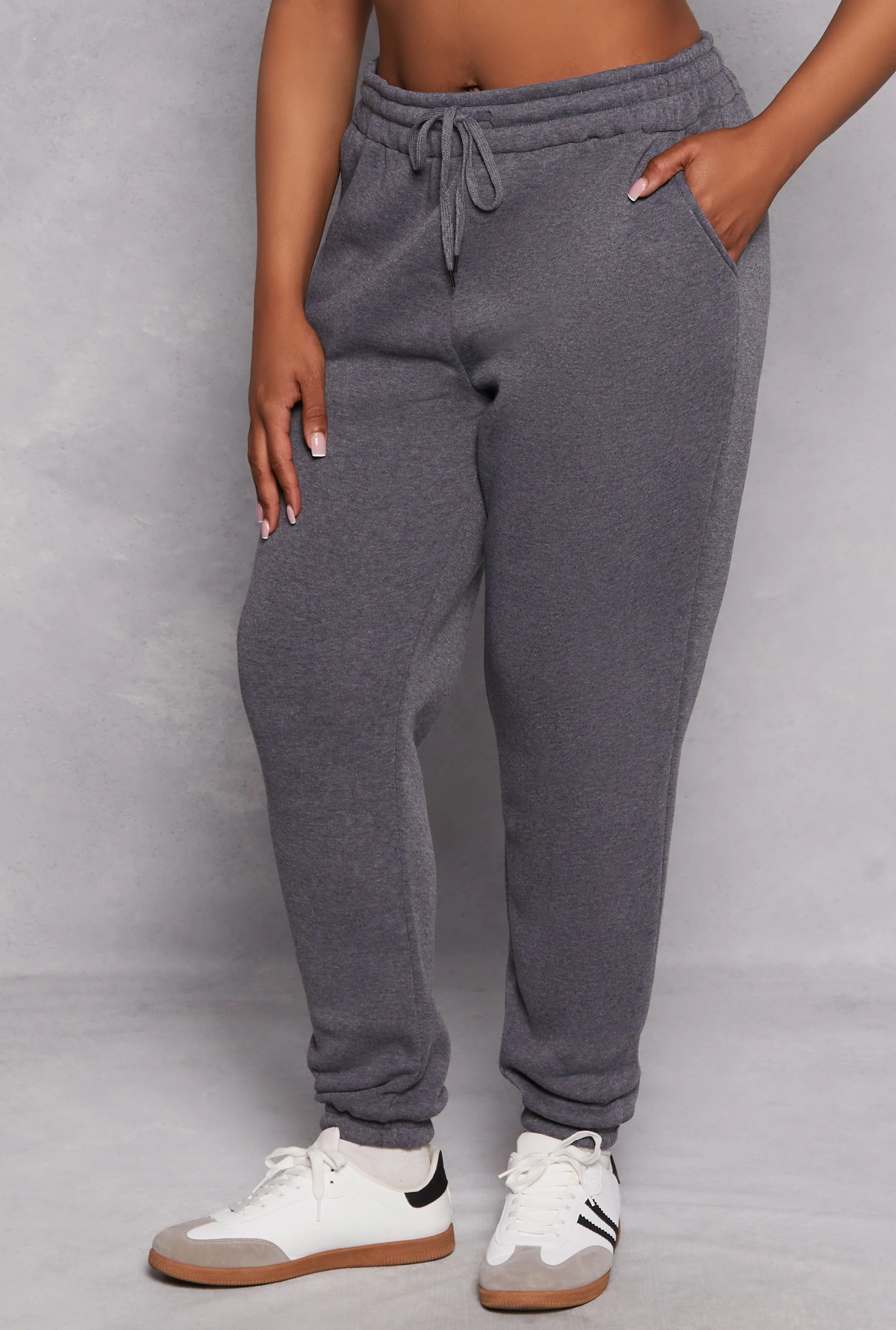 Plus Size Fleece High Waist Sweatpants sold by Rainbow product image thumbnail 2