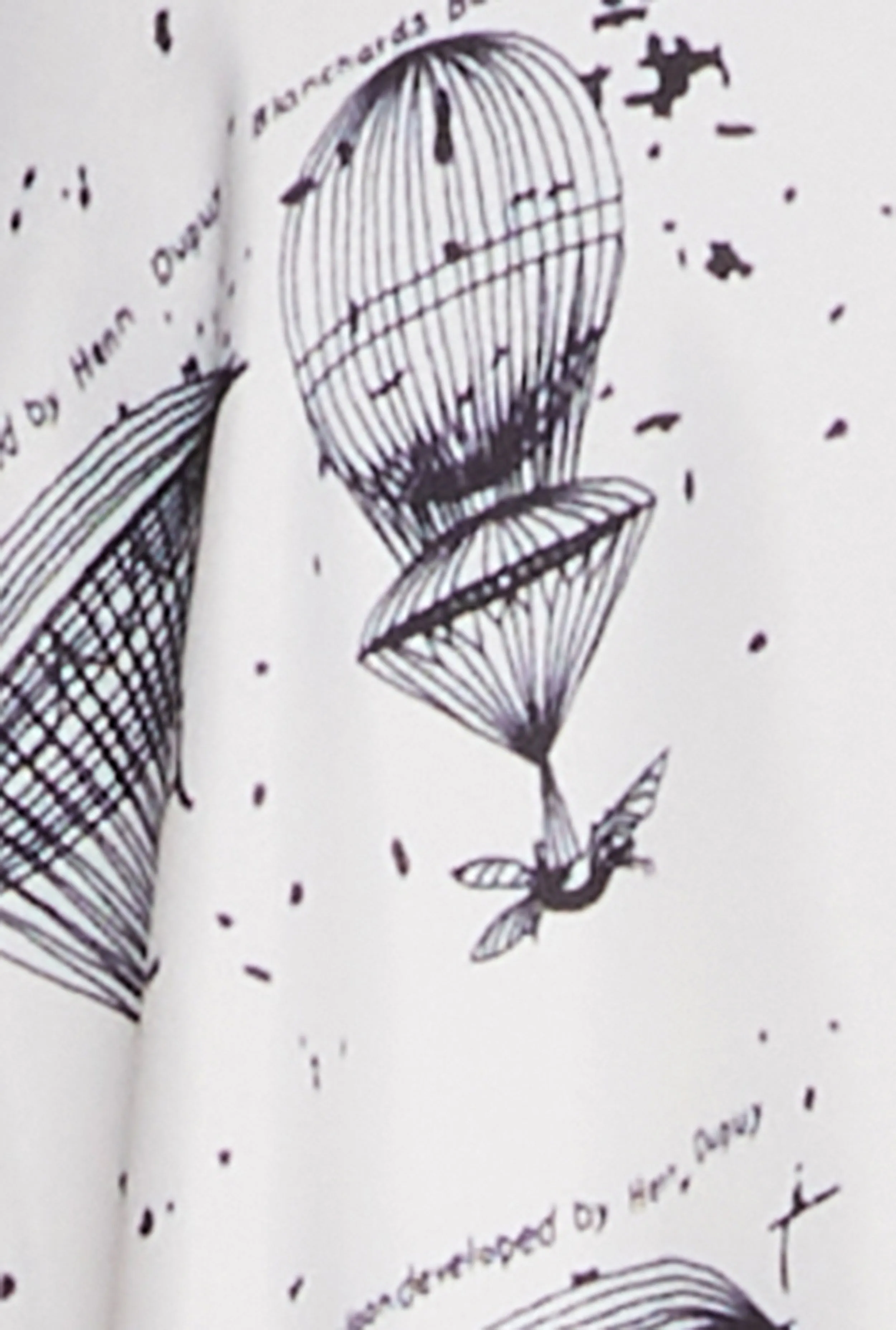 Plus Size Half Print Button Front Long Sleeve Shirt sold by Rainbow product image thumbnail 4