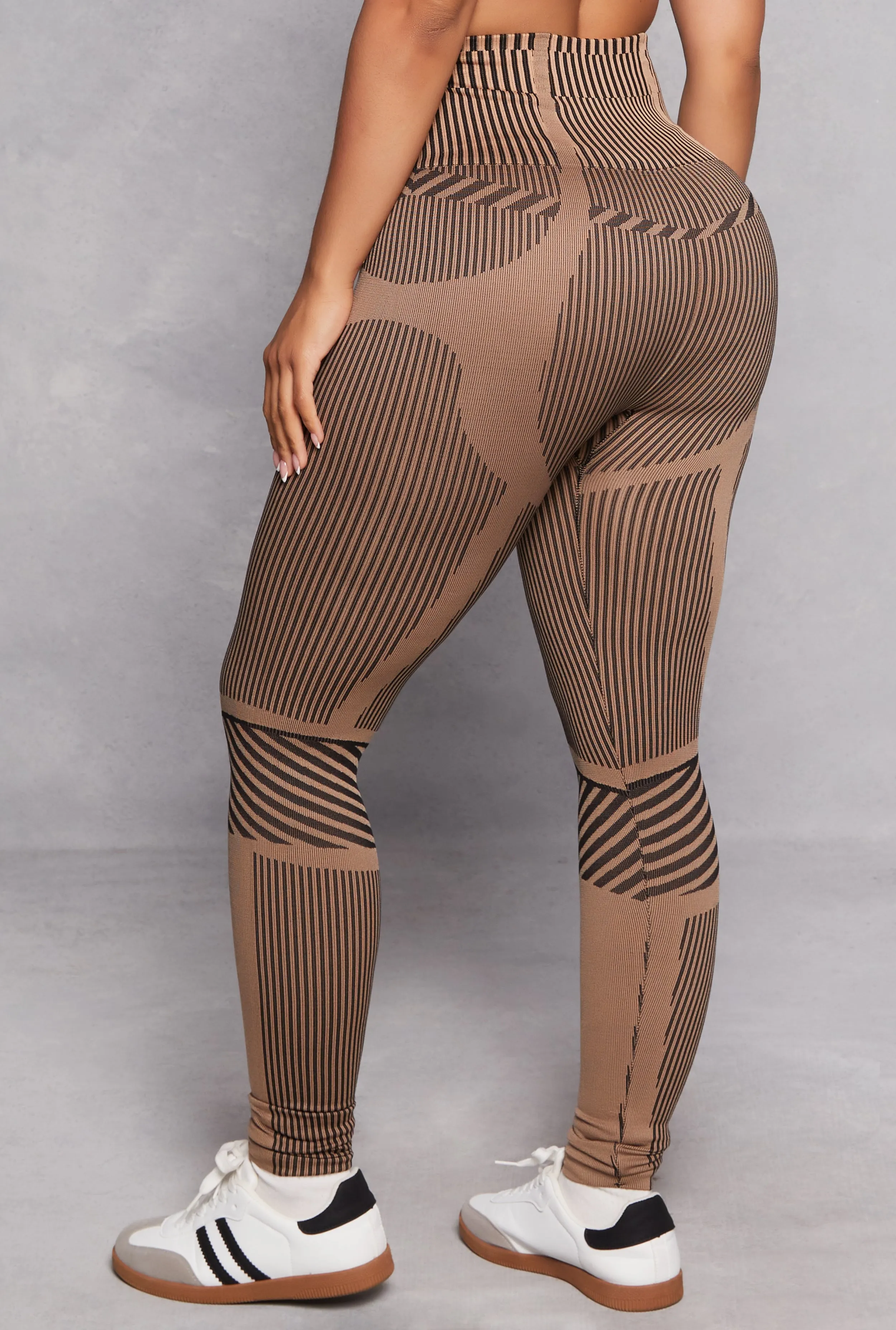 Striped Seamless High Waist Leggings sold by Rainbow product image thumbnail 3