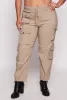 Plus Size High Waisted Cargo Joggers sold by Rainbow