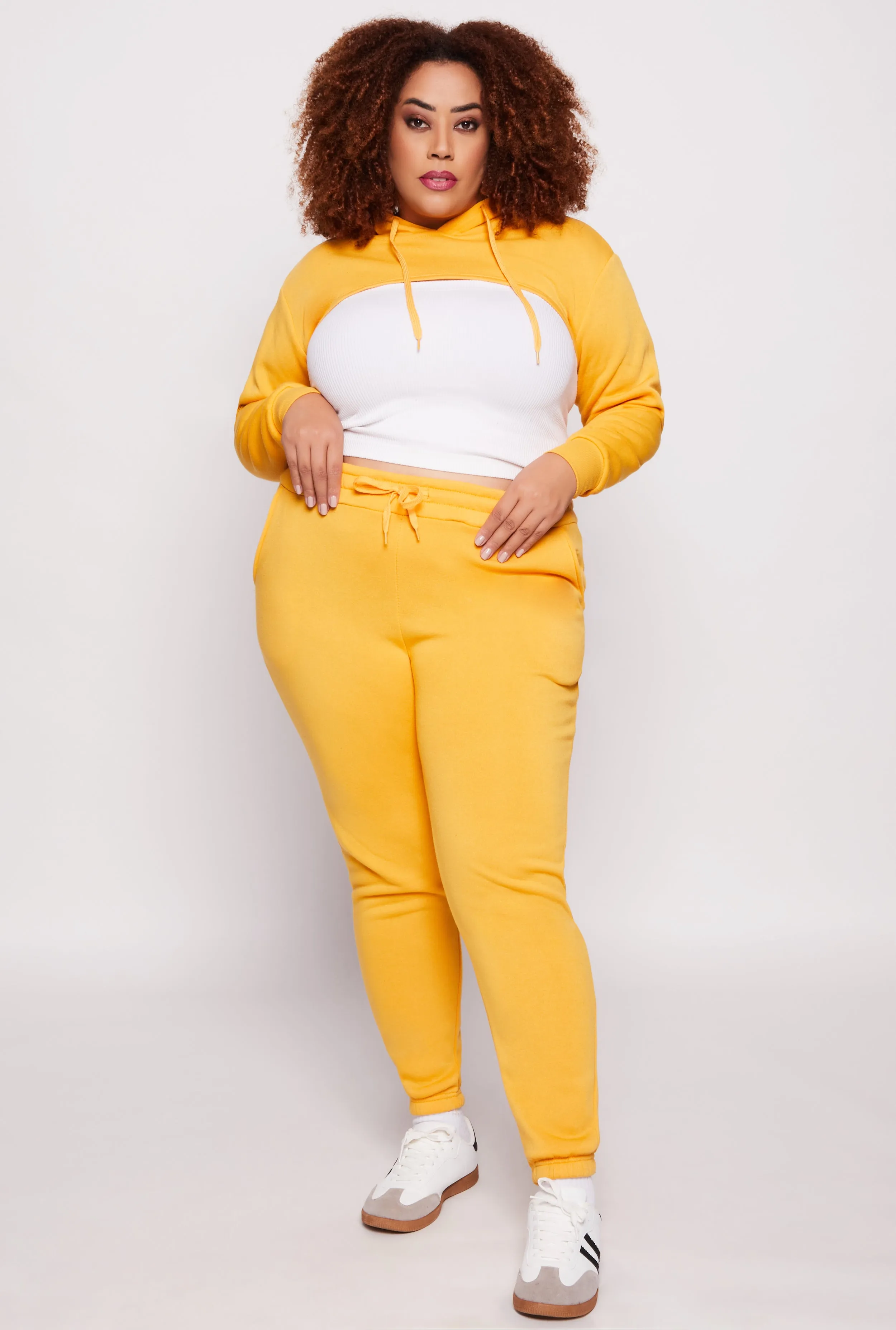 Plus Size Fleece Hooded Shrug sold by Rainbow product image thumbnail 2