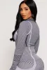 Seamless Compression Rib Zip Front Track Jacket sold by Rainbow