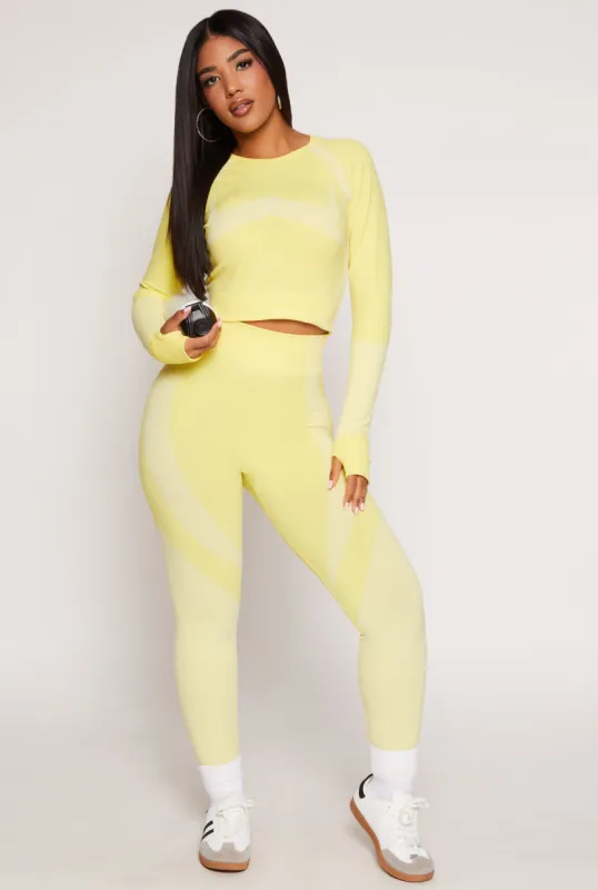Seamless Color Block Leggings sold by Rainbow