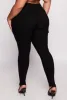 Plus Size Hyper Stretch Cargo Pocket Skinny Leg Pants sold by Rainbow