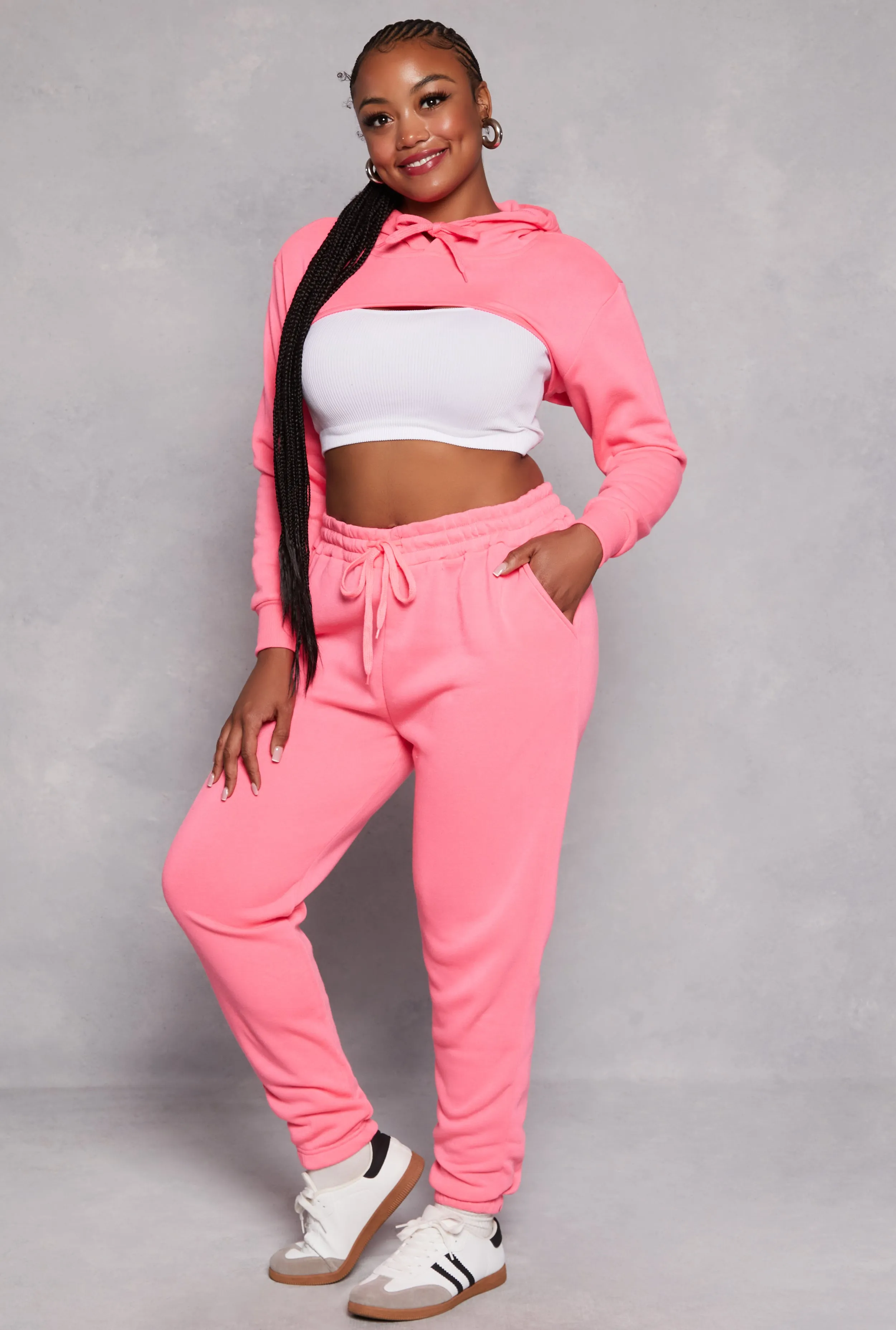 Plus Size Fleece High Waist Sweatpants sold by Rainbow
