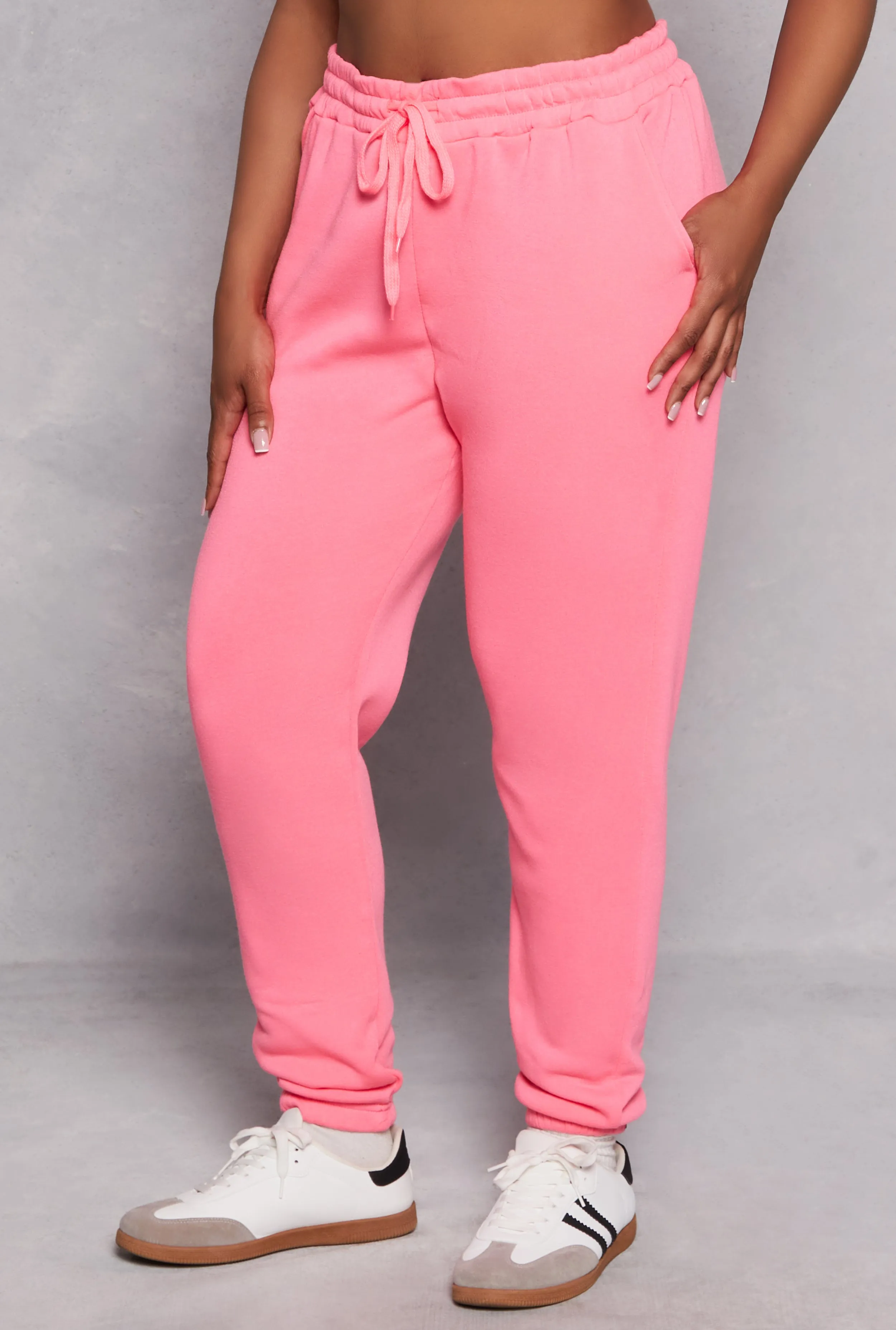 Plus Size Fleece High Waist Sweatpants sold by Rainbow product image thumbnail 2