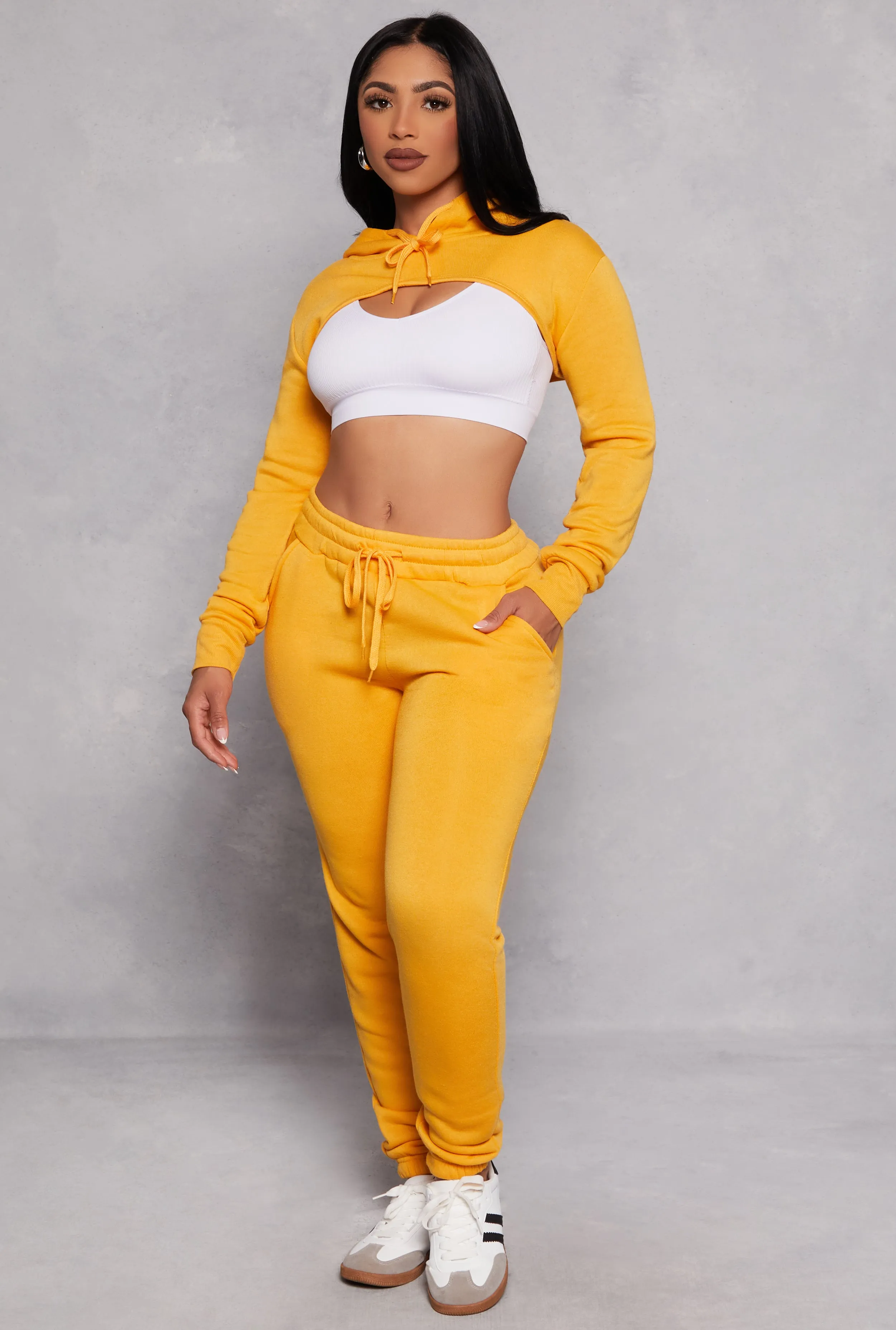 Fleece Lined Hooded Shrug sold by Rainbow product image thumbnail 2