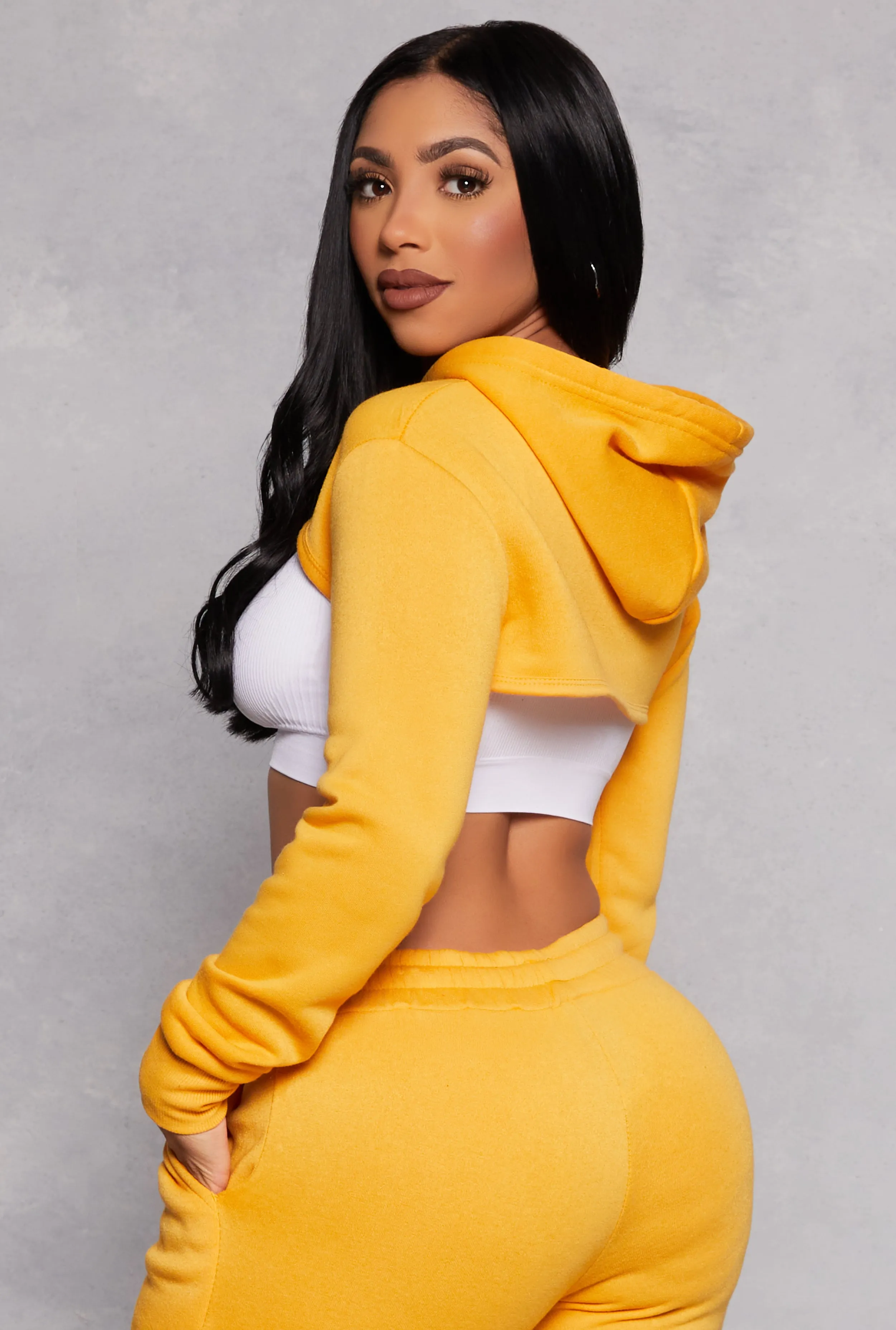 Fleece Lined Hooded Shrug sold by Rainbow product image thumbnail 3