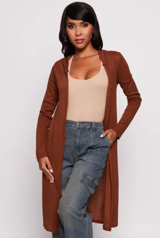Waffle Knit Hooded Duster sold by Rainbow