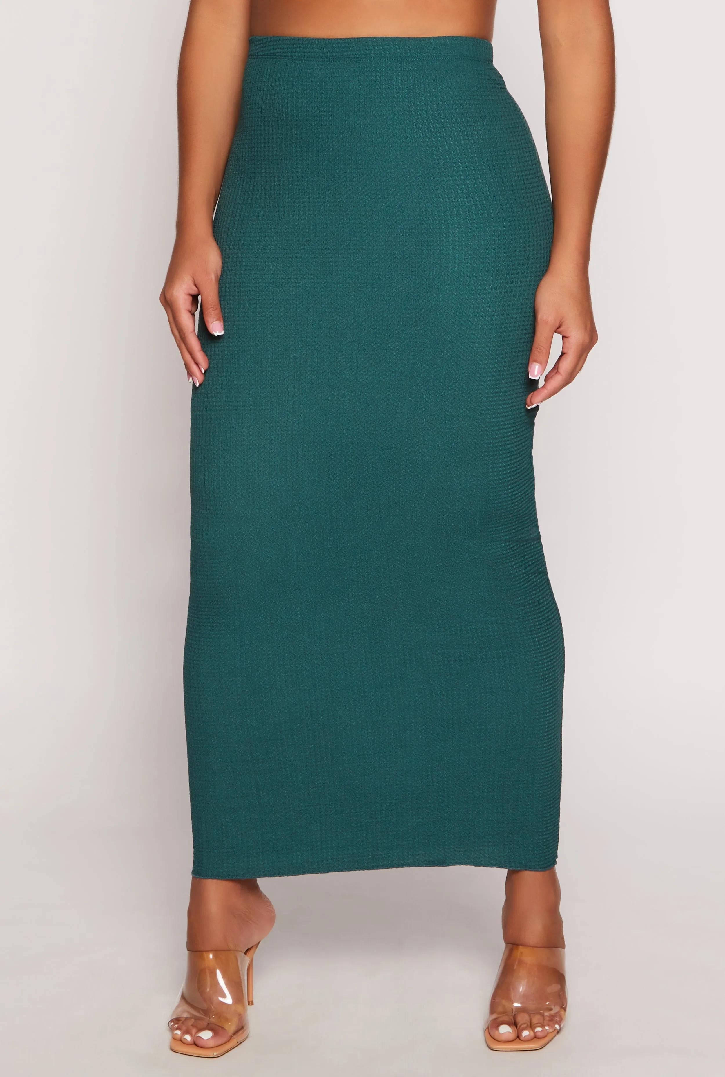 Almost Famous Textured Knit Maxi Pencil Skirt sold by Rainbow product image thumbnail 2