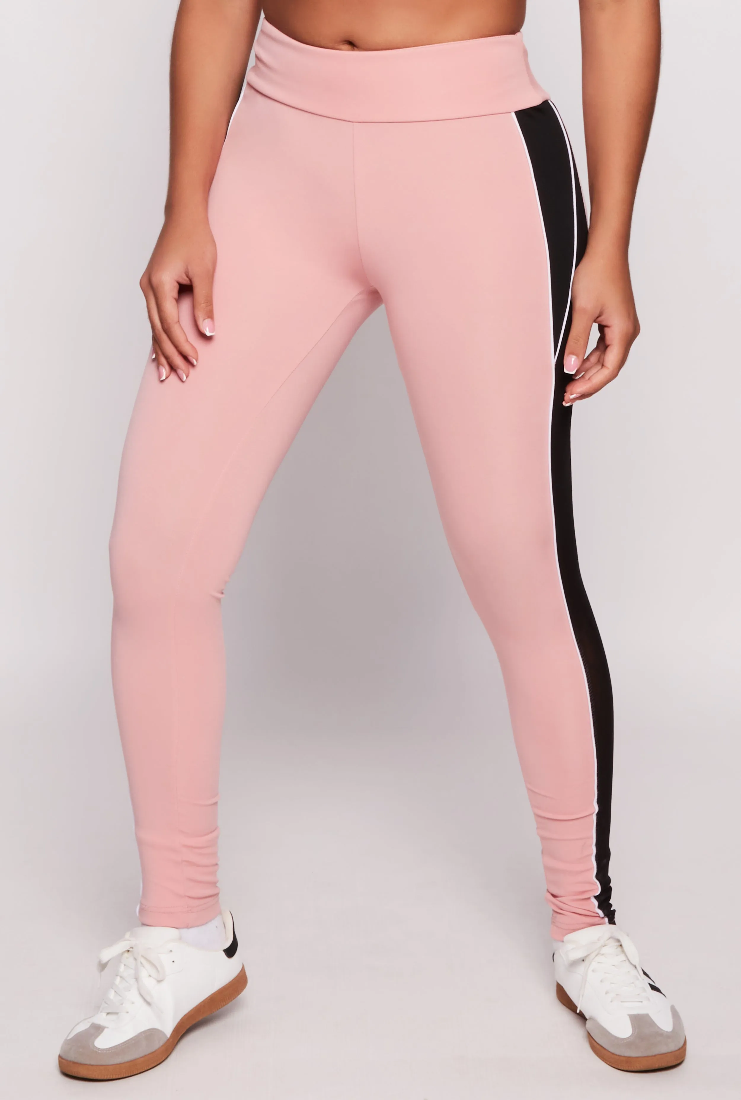 Mesh Side Detail High Waisted Leggings sold by Rainbow product image thumbnail 2