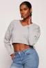 Cable Knit V Neck Cropped Sweater sold by Rainbow