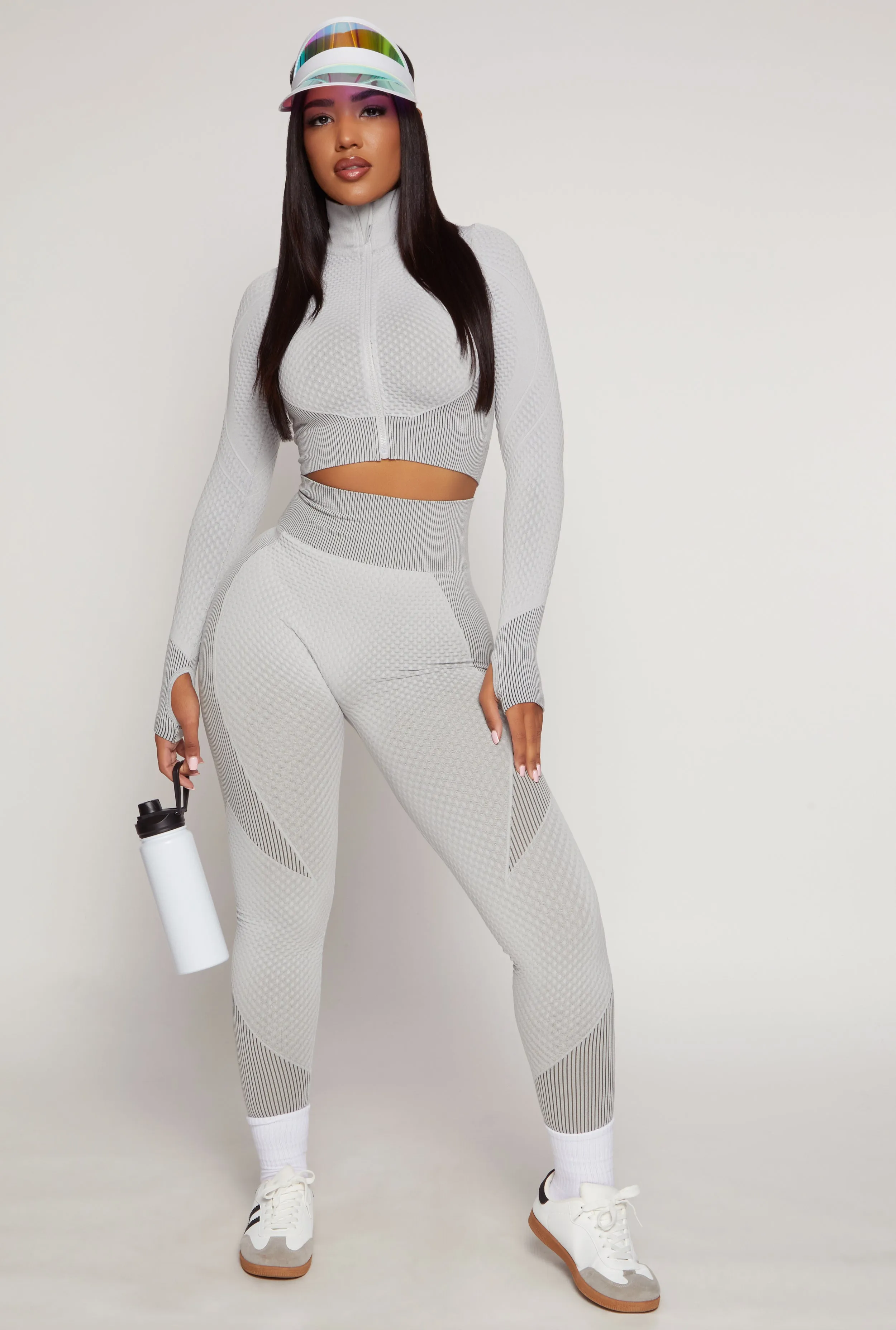 Seamless Textured Knit High Waist Leggings sold by Rainbow