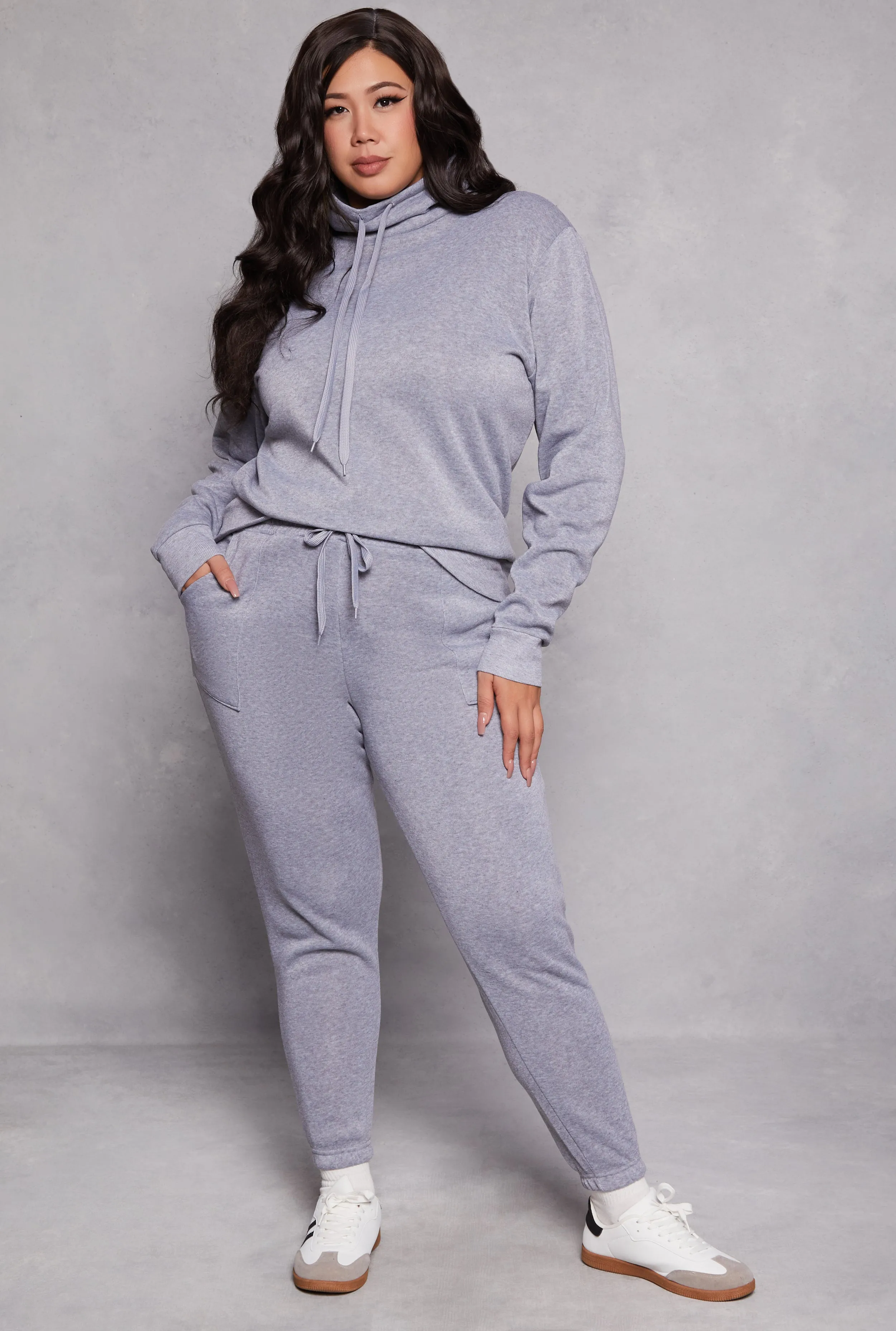 Plus Size Drawstring Pocket Sweatpants sold by Rainbow