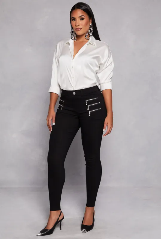 Hyper Stretch Zip Pocket Dress Pants sold by Rainbow