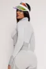 Seamless Textured Knit Zip Front Track Jacket sold by Rainbow