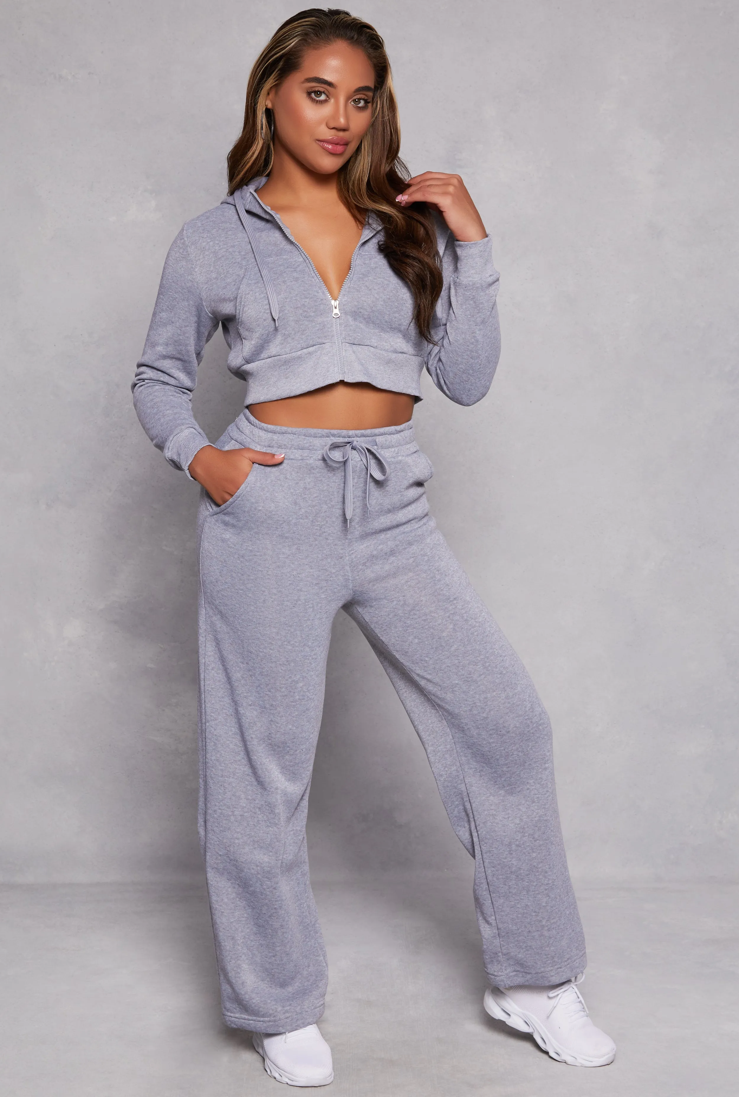 Fleece Wide Leg Sweatpants sold by Rainbow