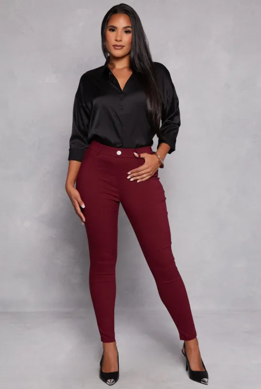 Hyper Stretch Skinny Leg Dress Pants sold by Rainbow