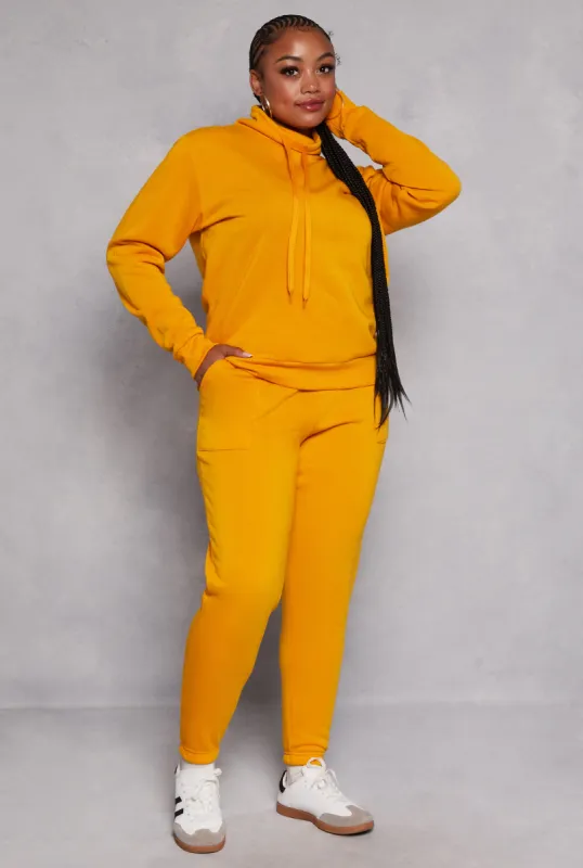 Plus Size Drawstring Pocket Sweatpants sold by Rainbow