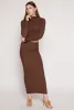 Almost Famous Textured Knit Maxi Pencil Skirt sold by Rainbow