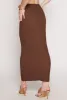 Almost Famous Textured Knit Maxi Pencil Skirt sold by Rainbow