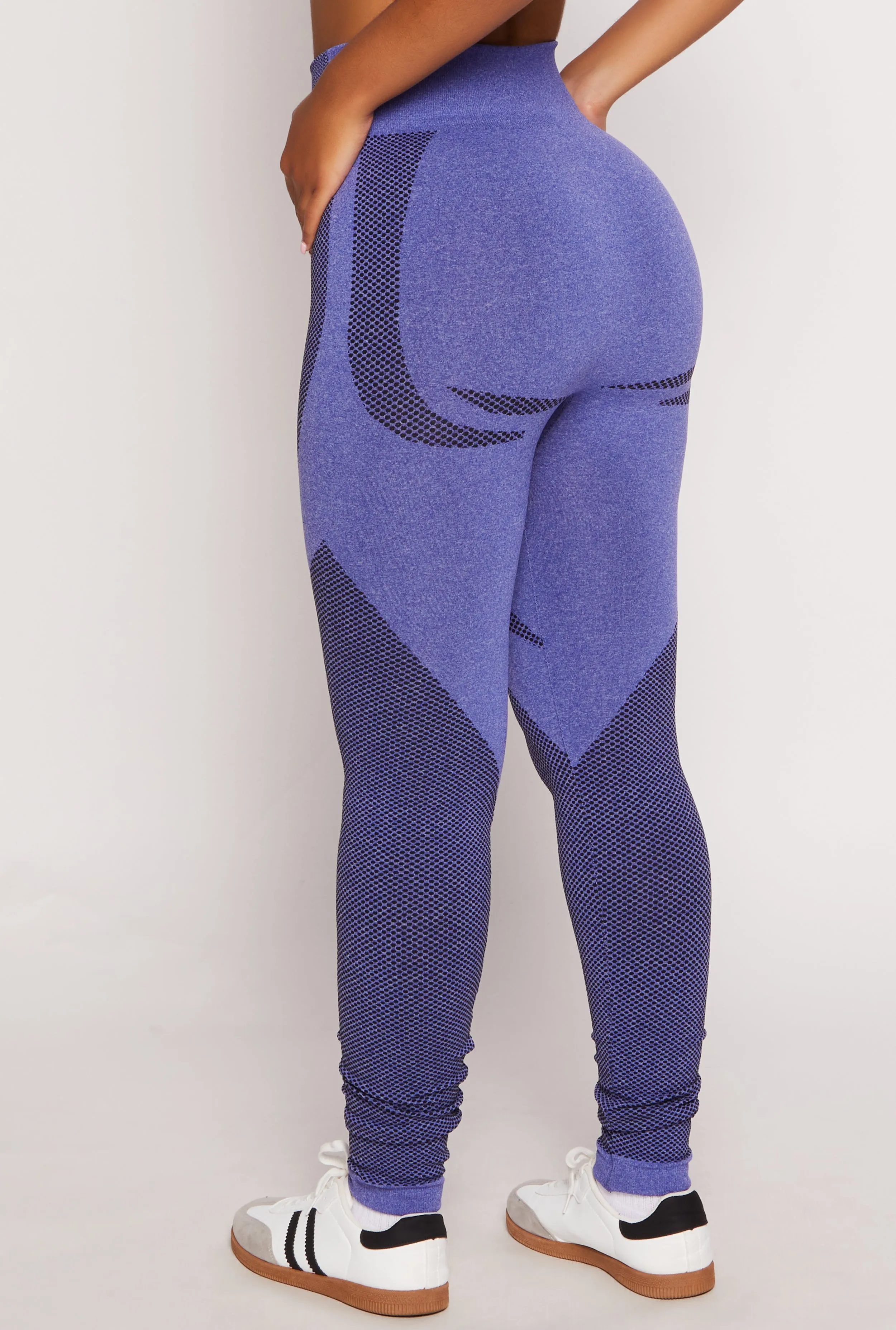 Seamless Color Block Leggings sold by Rainbow product image thumbnail 3