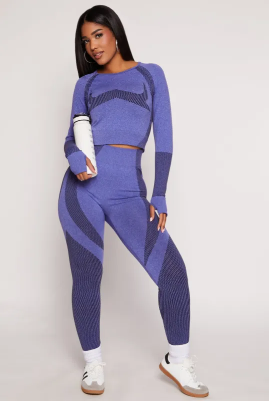 Seamless Color Block Leggings sold by Rainbow