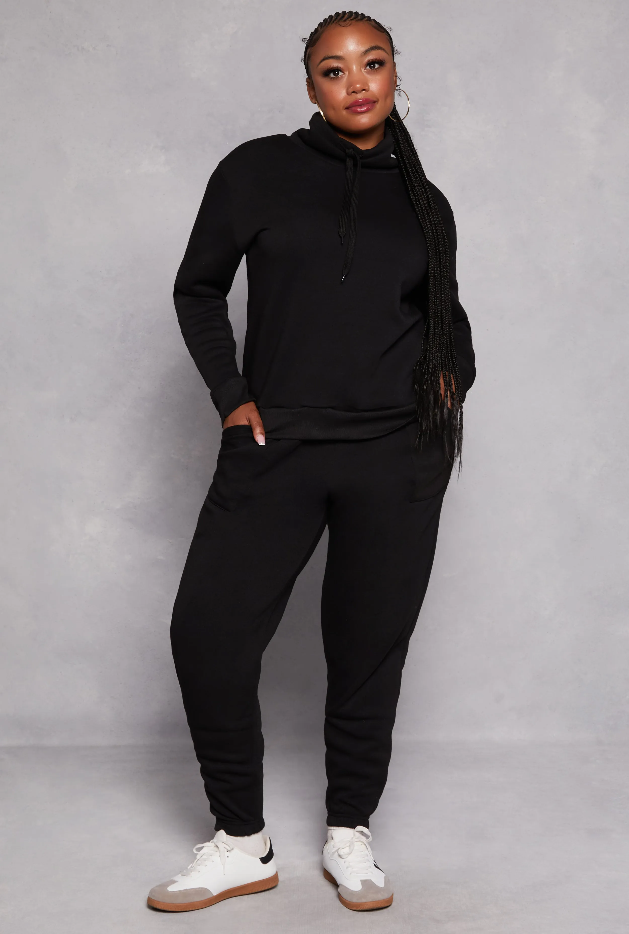 Plus Size Drawstring Pocket Sweatpants sold by Rainbow