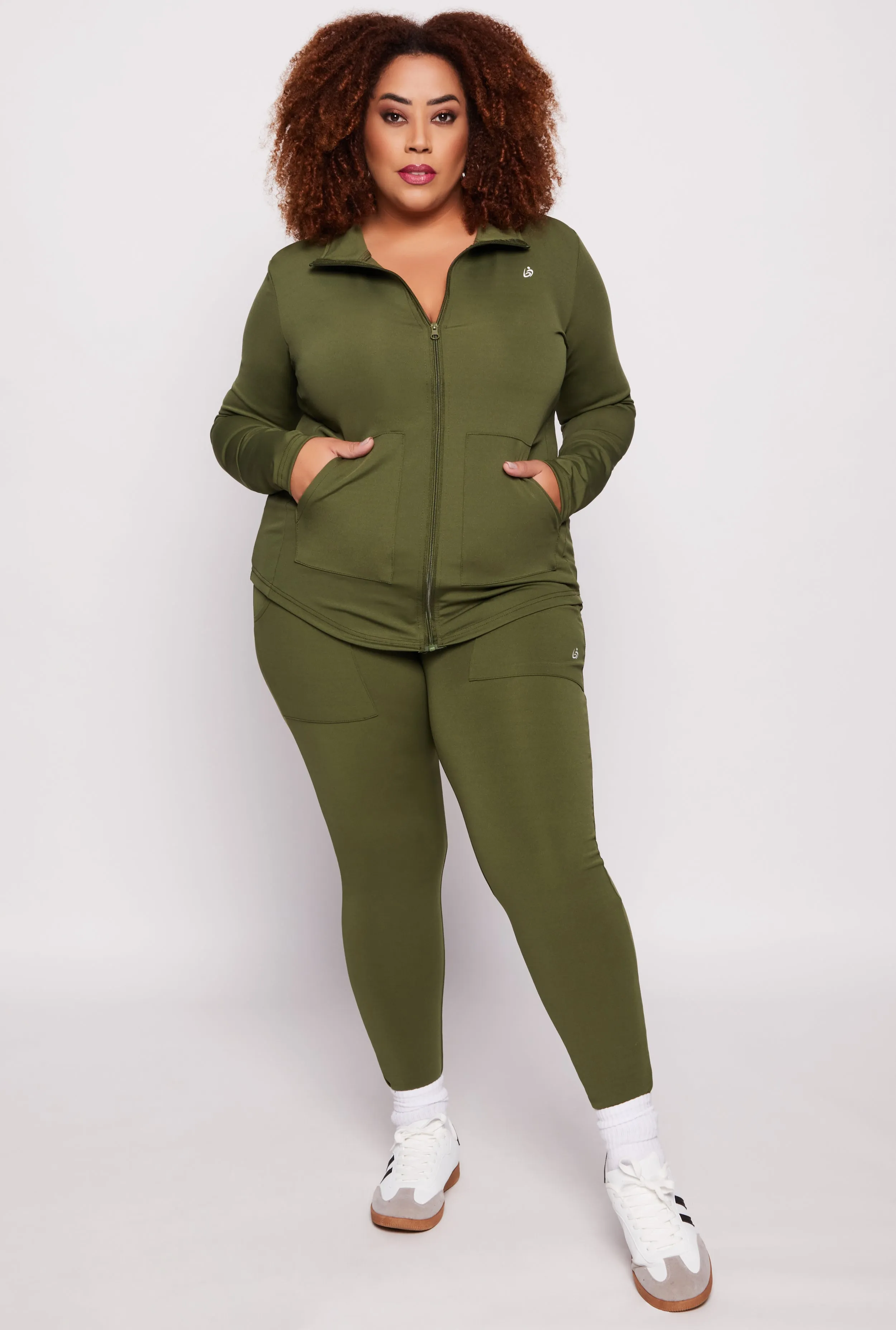 Plus Size High Waist Pocket Leggings sold by Rainbow