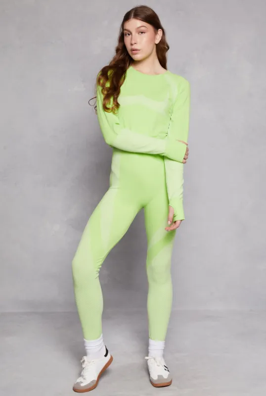 Seamless Color Block Leggings sold by Rainbow