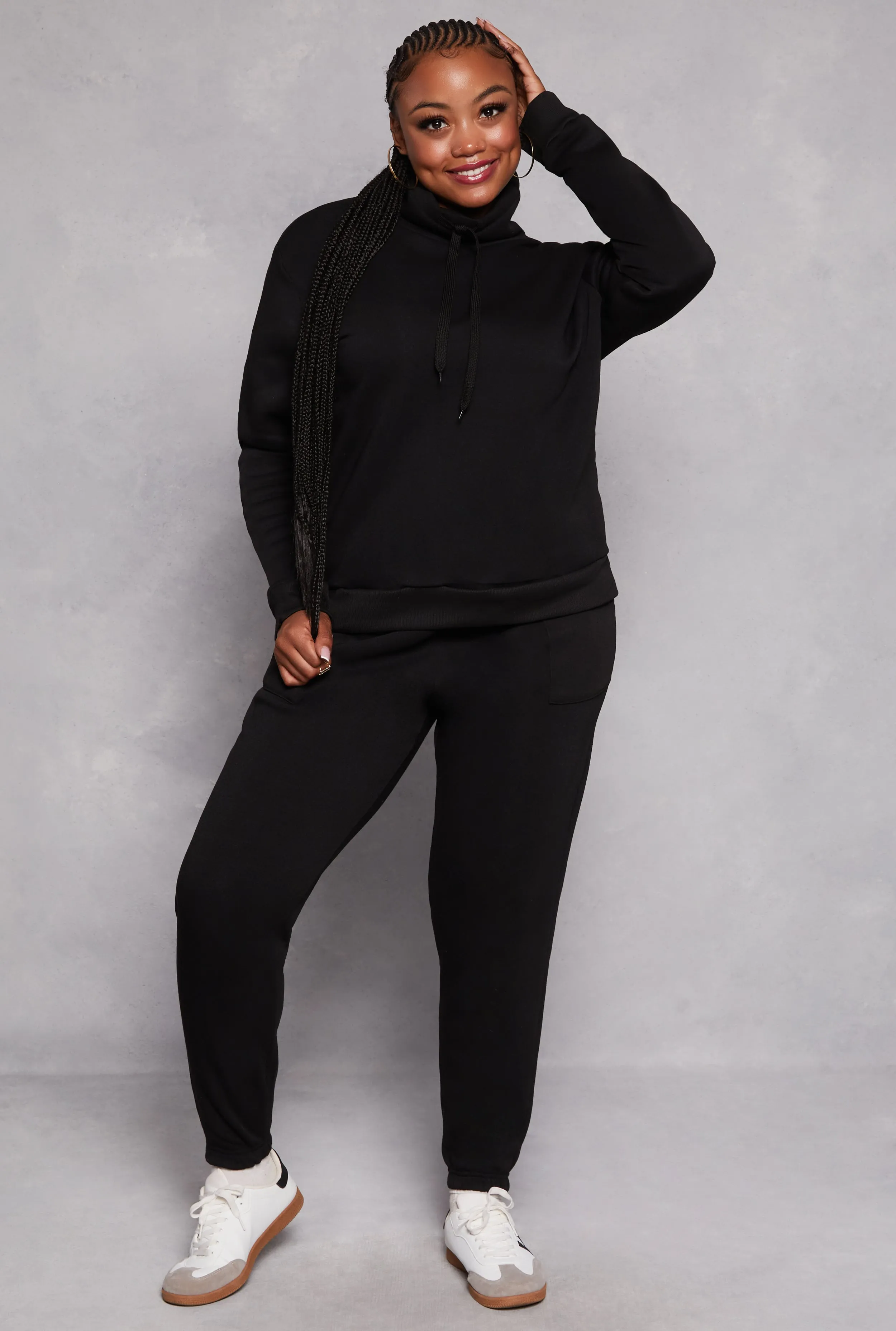 Plus Size Funnel Neck Sweatshirt sold by Rainbow product image thumbnail 2