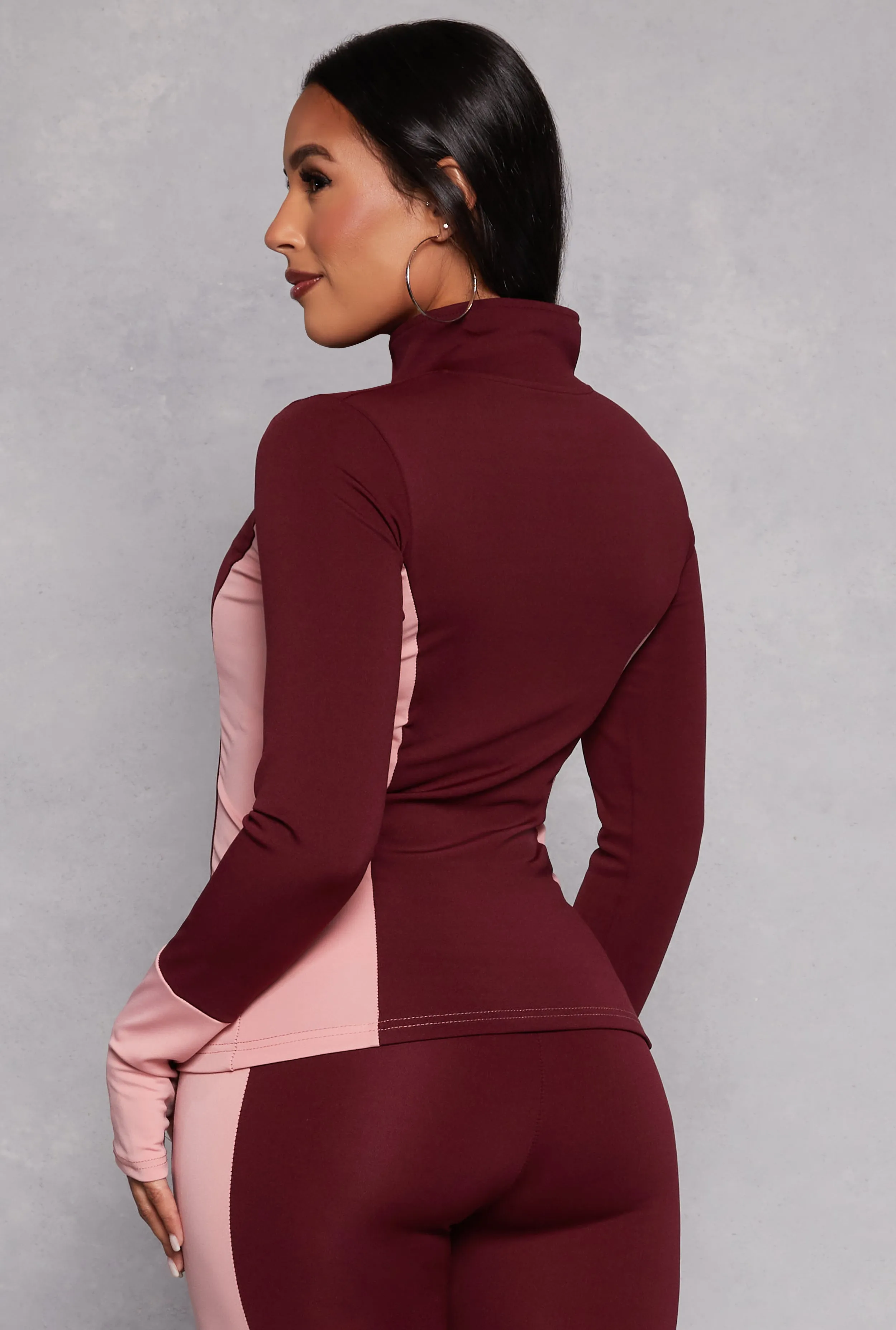 Color Blocked Zip Front Track Jacket sold by Rainbow product image thumbnail 3