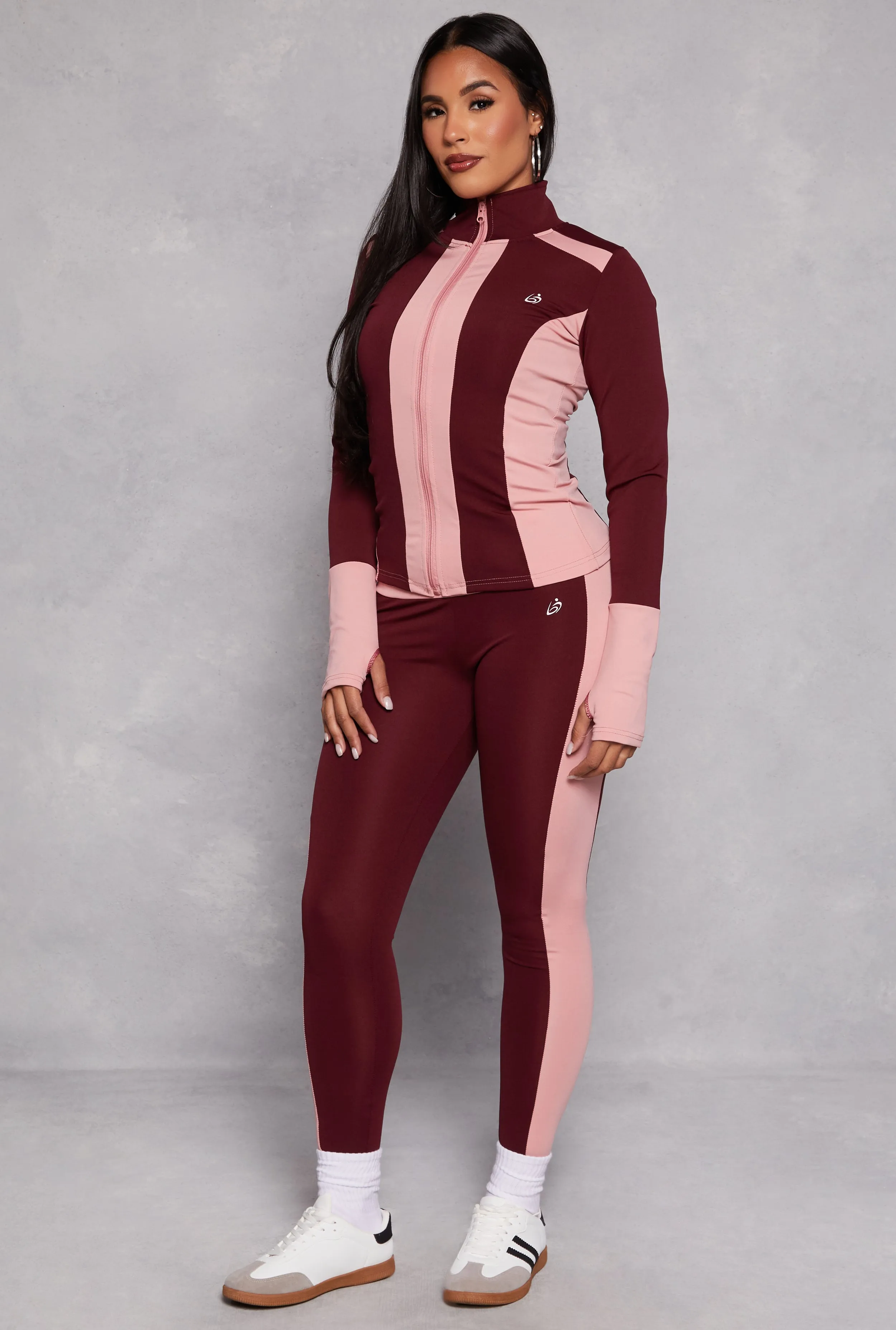 Color Blocked Zip Front Track Jacket sold by Rainbow product image thumbnail 2