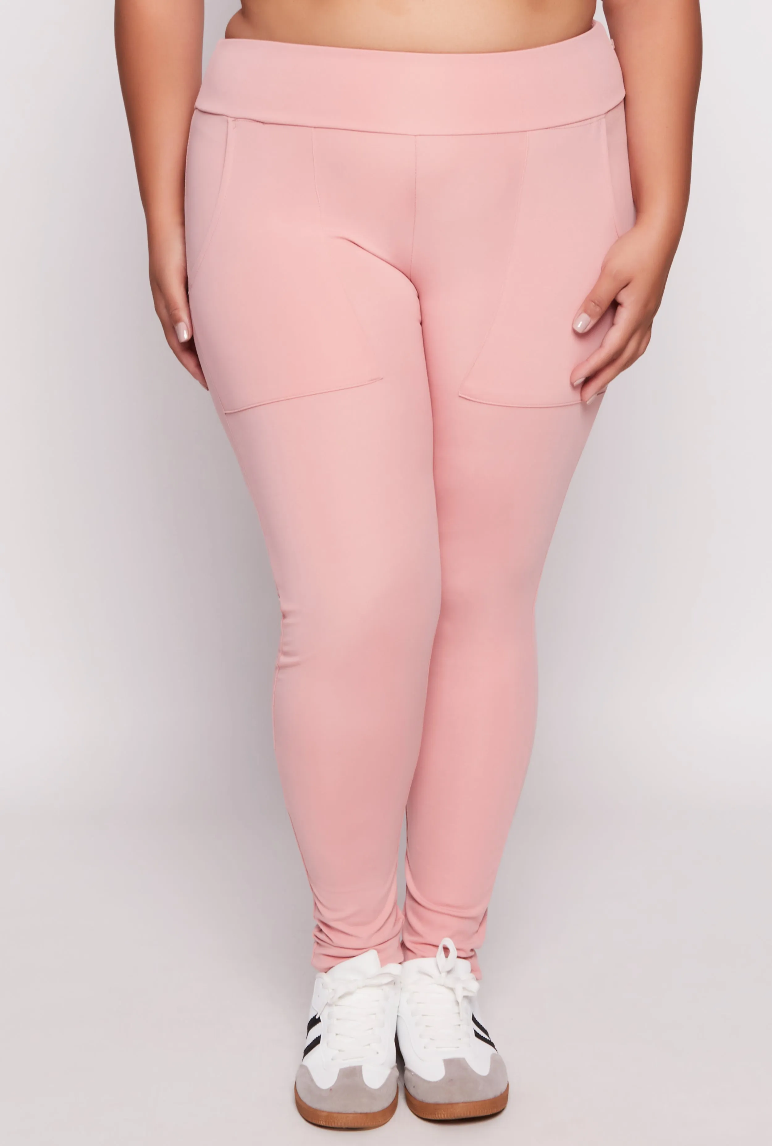 Plus Size High Waist Pocket Leggings sold by Rainbow product image thumbnail 2