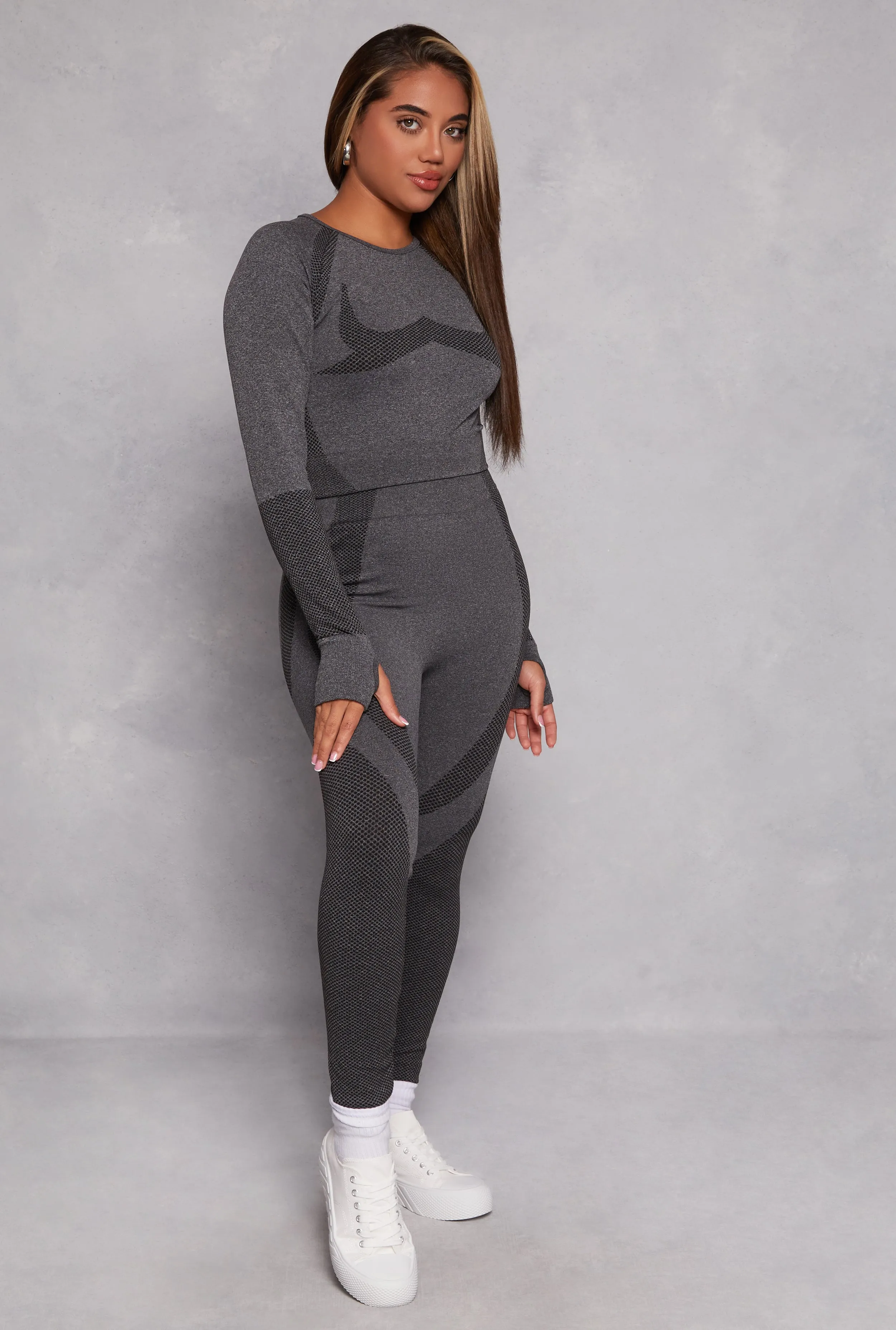 Seamless Color Block Leggings sold by Rainbow