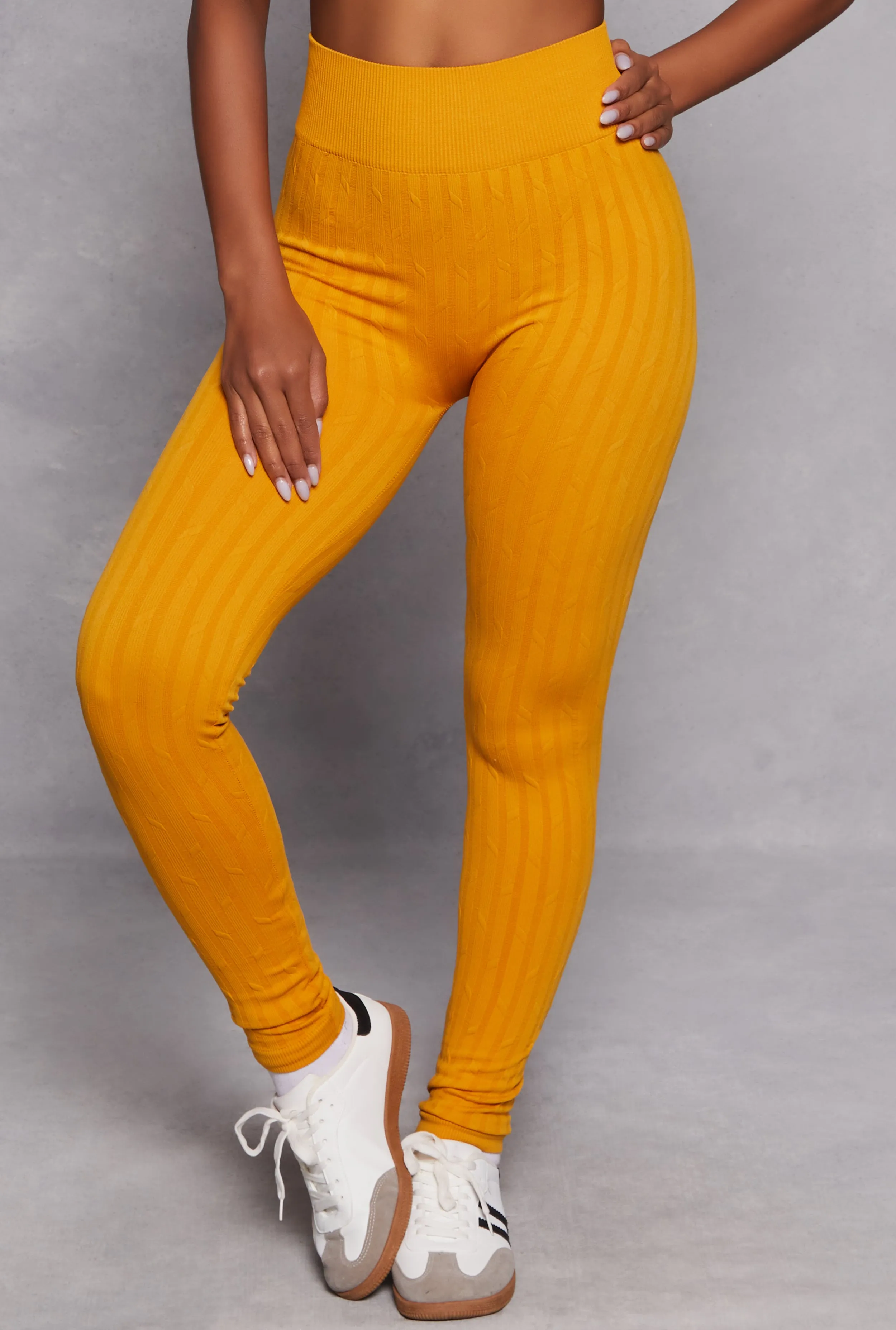 Seamless Shadow Stripe Leggings sold by Rainbow product image thumbnail 2