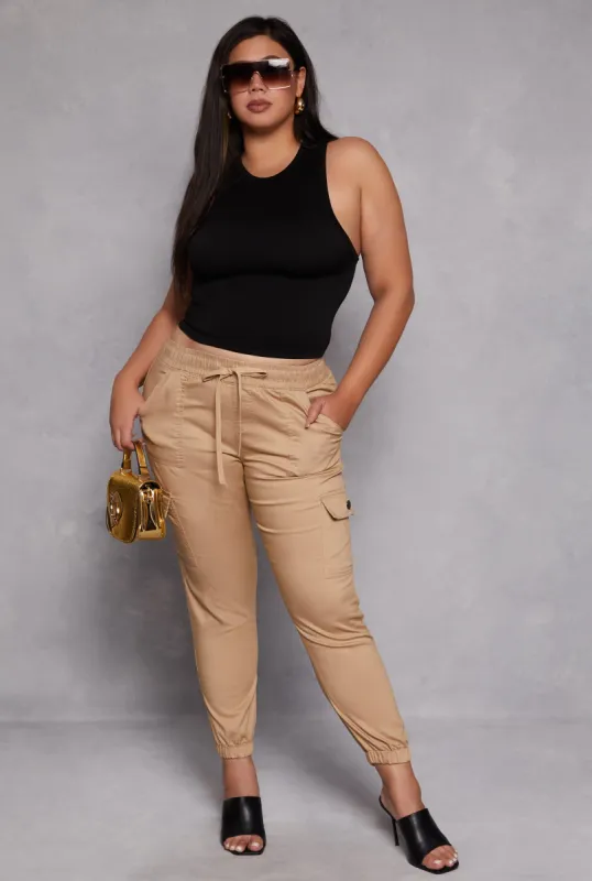 Plus Size VIP Cargo Joggers sold by Rainbow