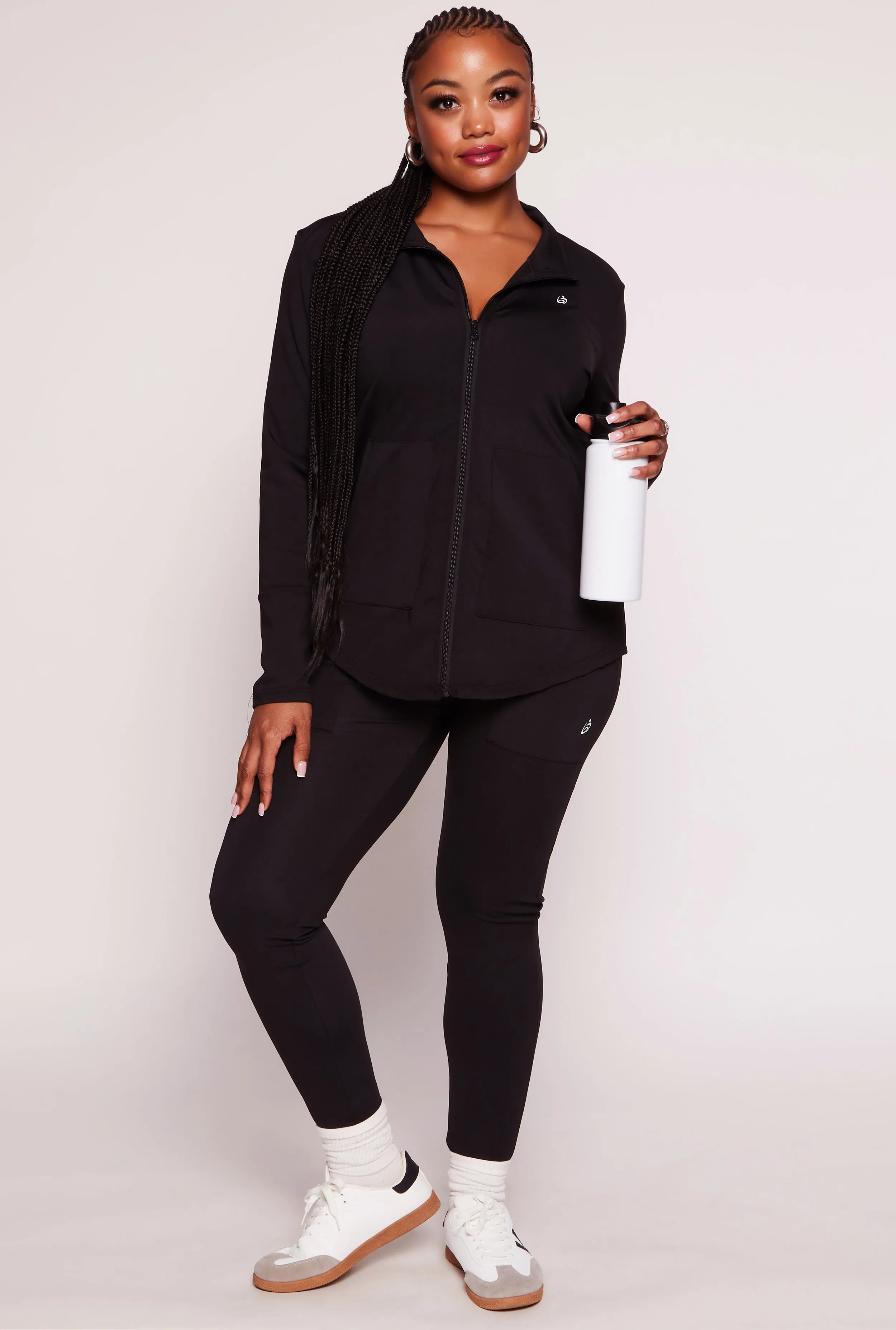 Plus Size Mock Neck Track Jacket sold by Rainbow product image thumbnail 2