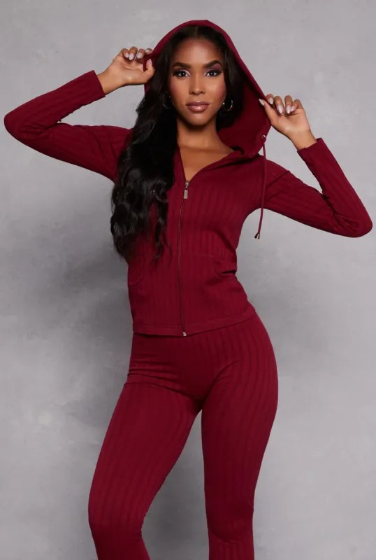 Seamless Shadow Stripe Zip Hooded Top sold by Rainbow