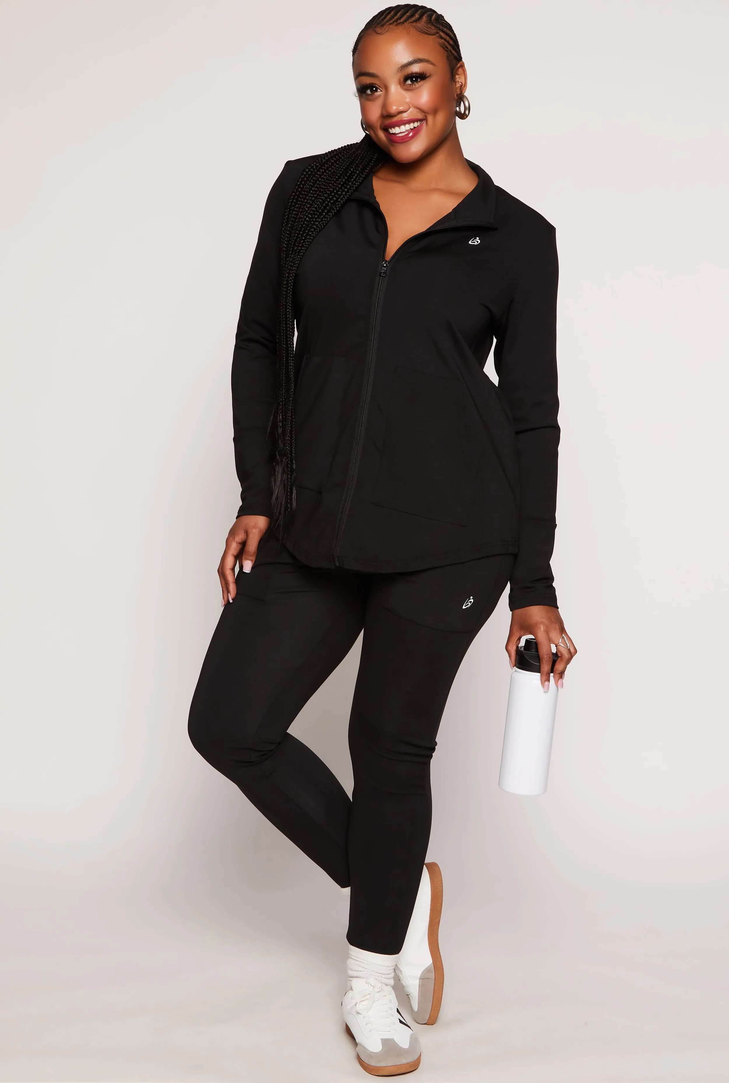 Plus Size High Waist Pocket Leggings sold by Rainbow