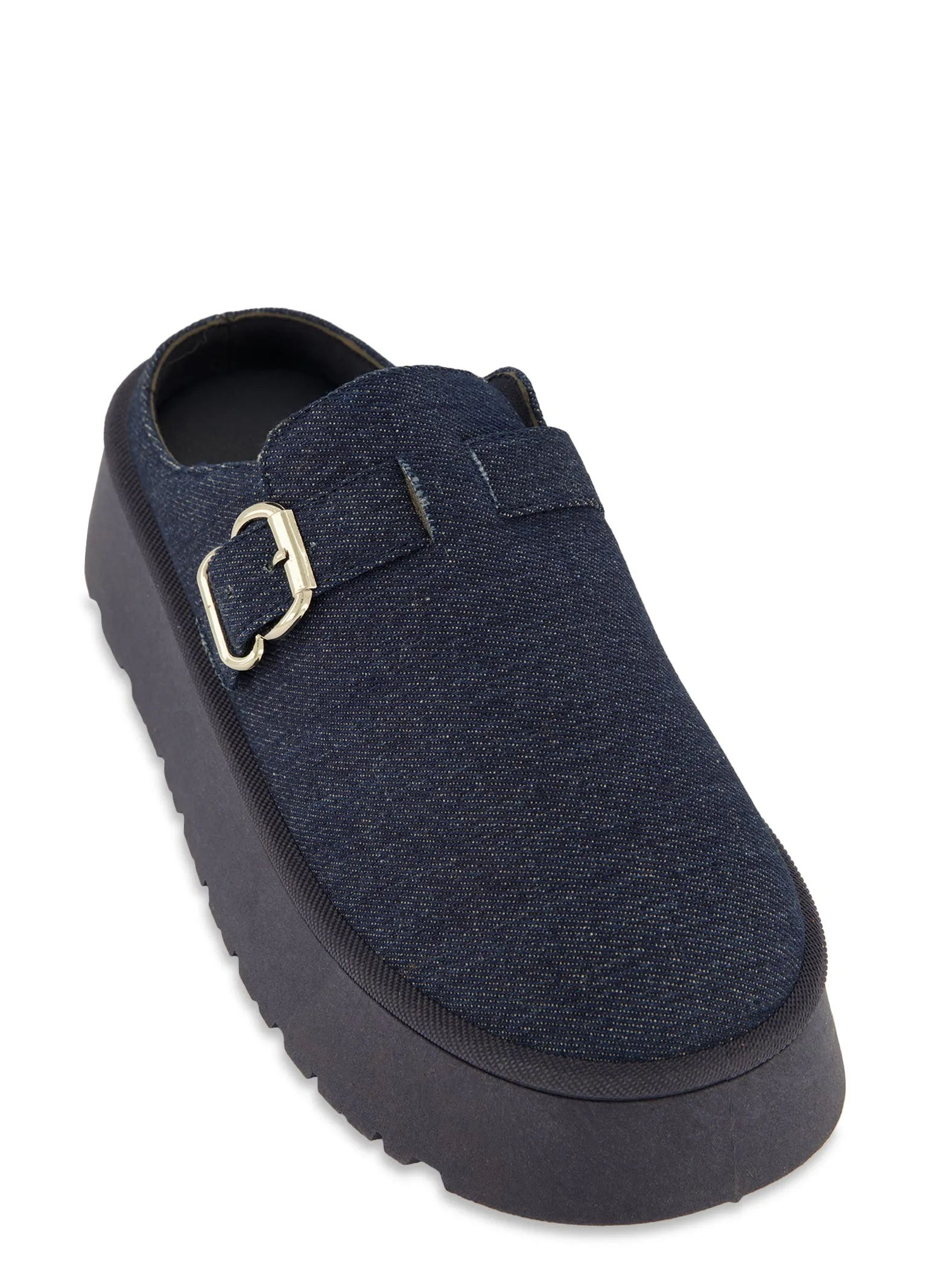 Buckle Platform Clogs sold by Rainbow